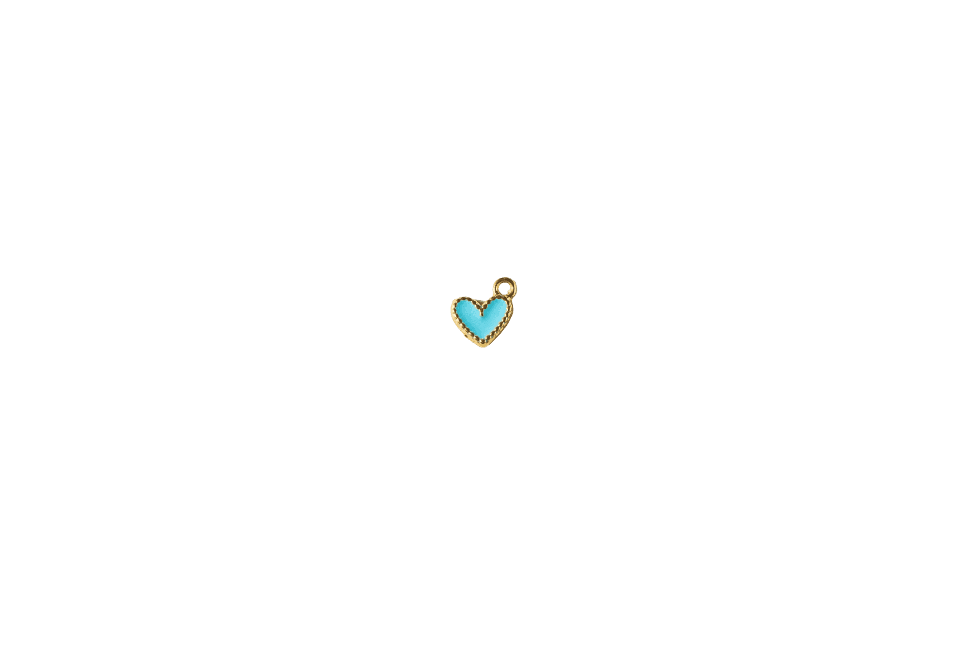 Turquoise Heart Charm