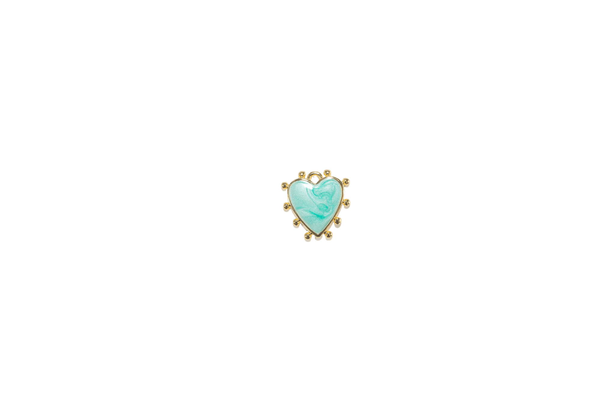 Marbled Heart Charm