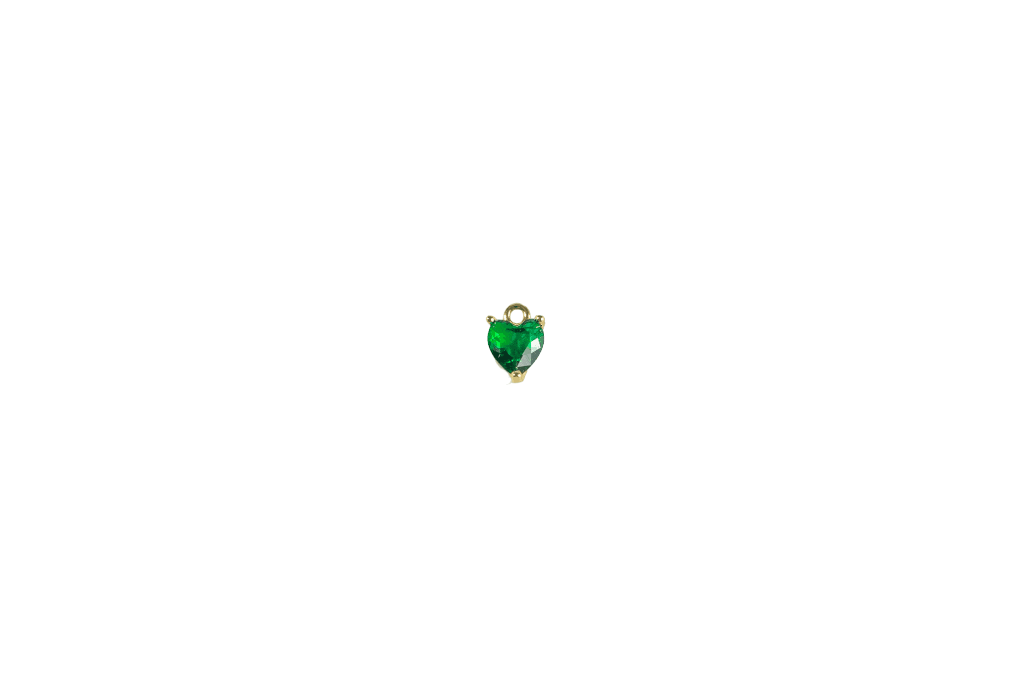 Emerald Heart Charm