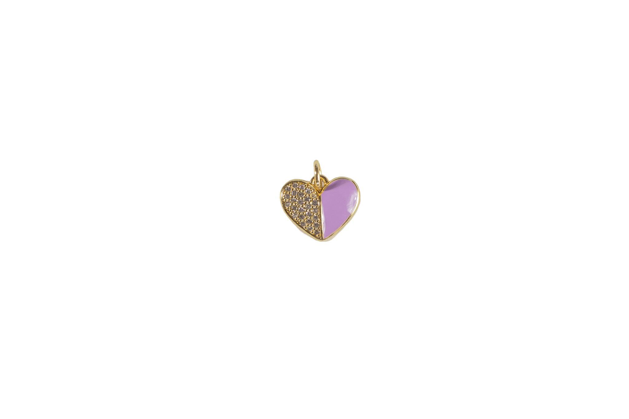 Split Heart Charm
