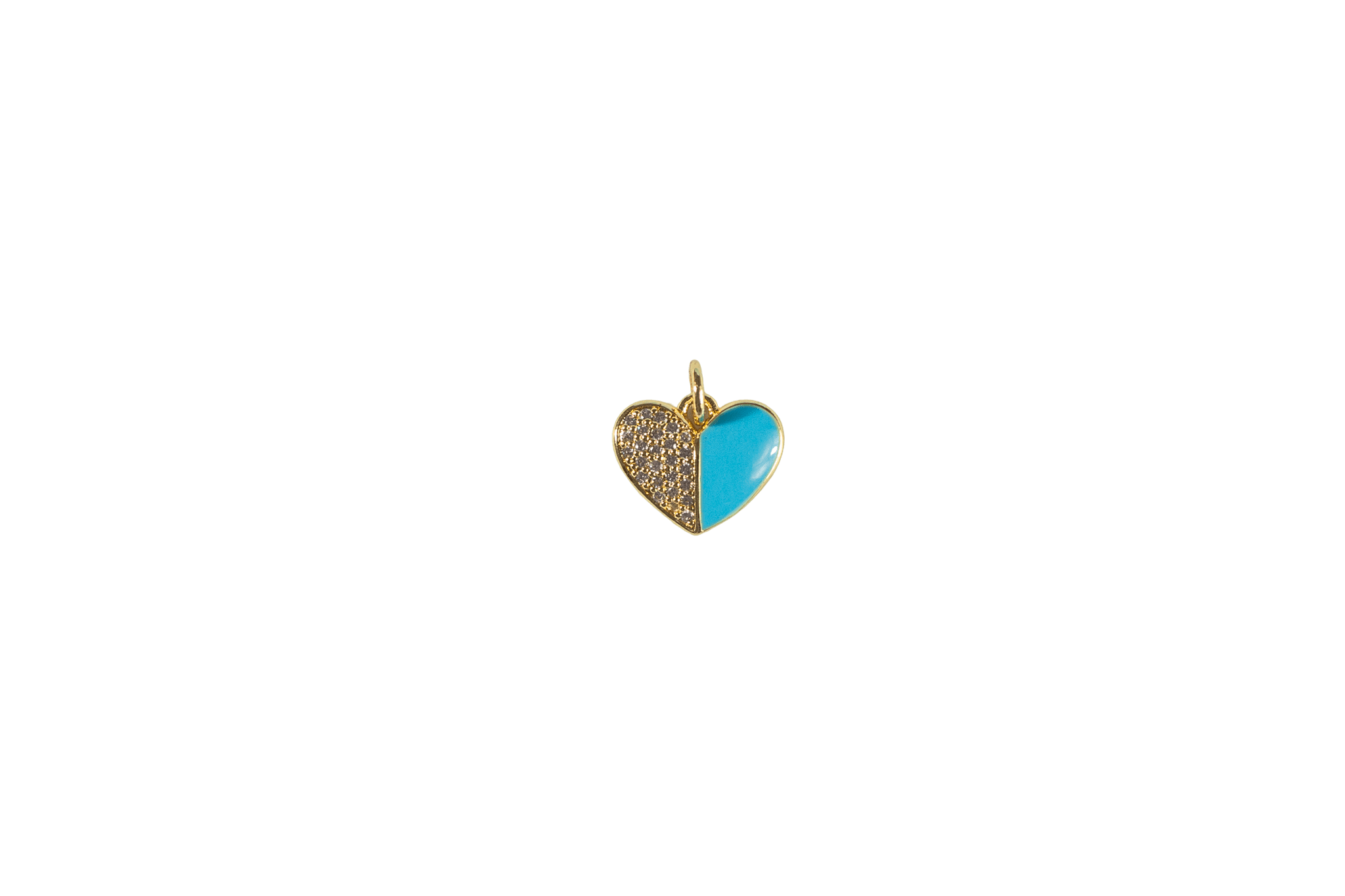 Split Heart Charm