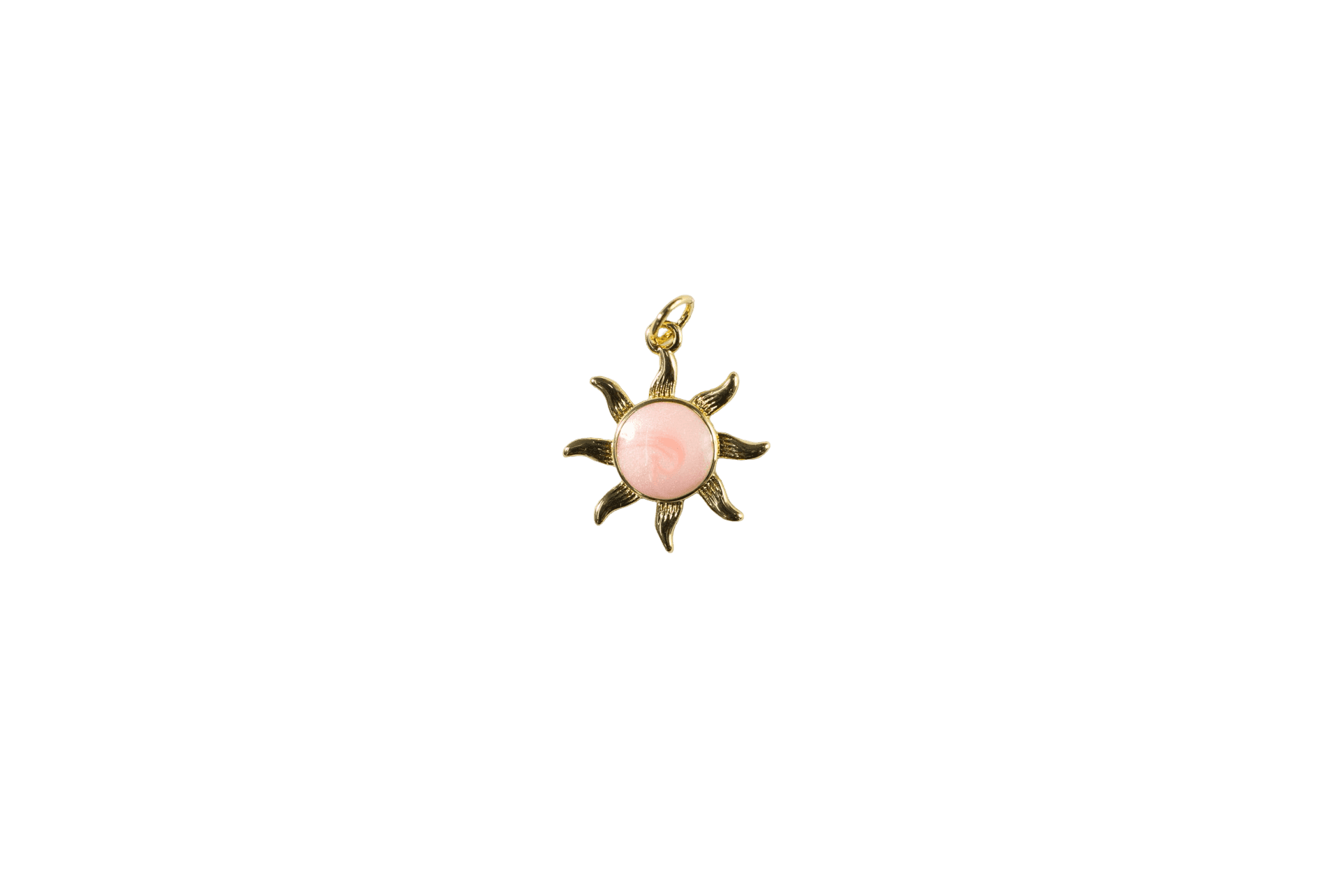 Sun Charm with Pink Center
