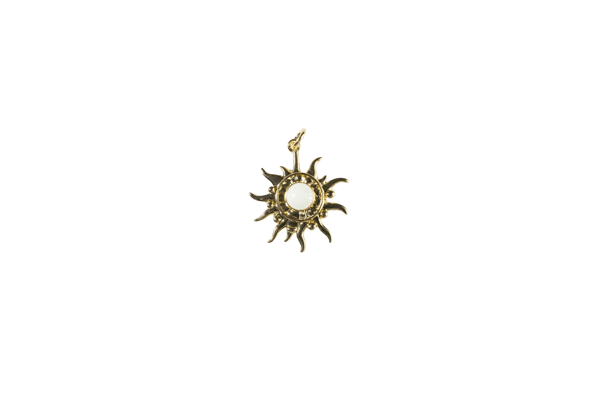Sun Charm with Opal Center