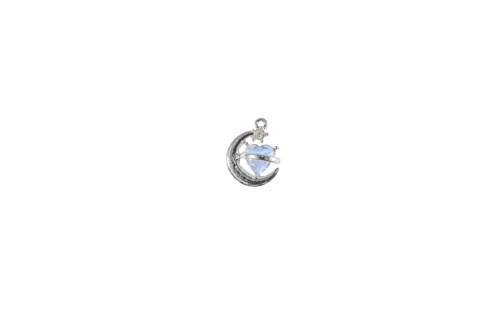 Moon and Heart Charm