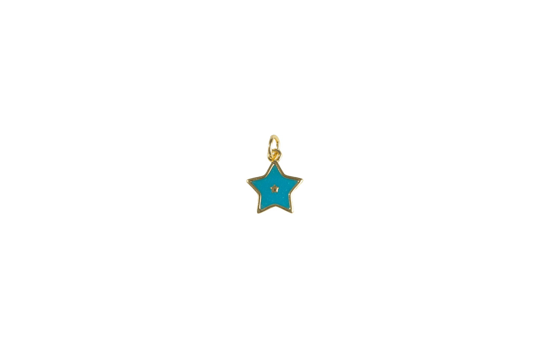Turquoise Star Charm