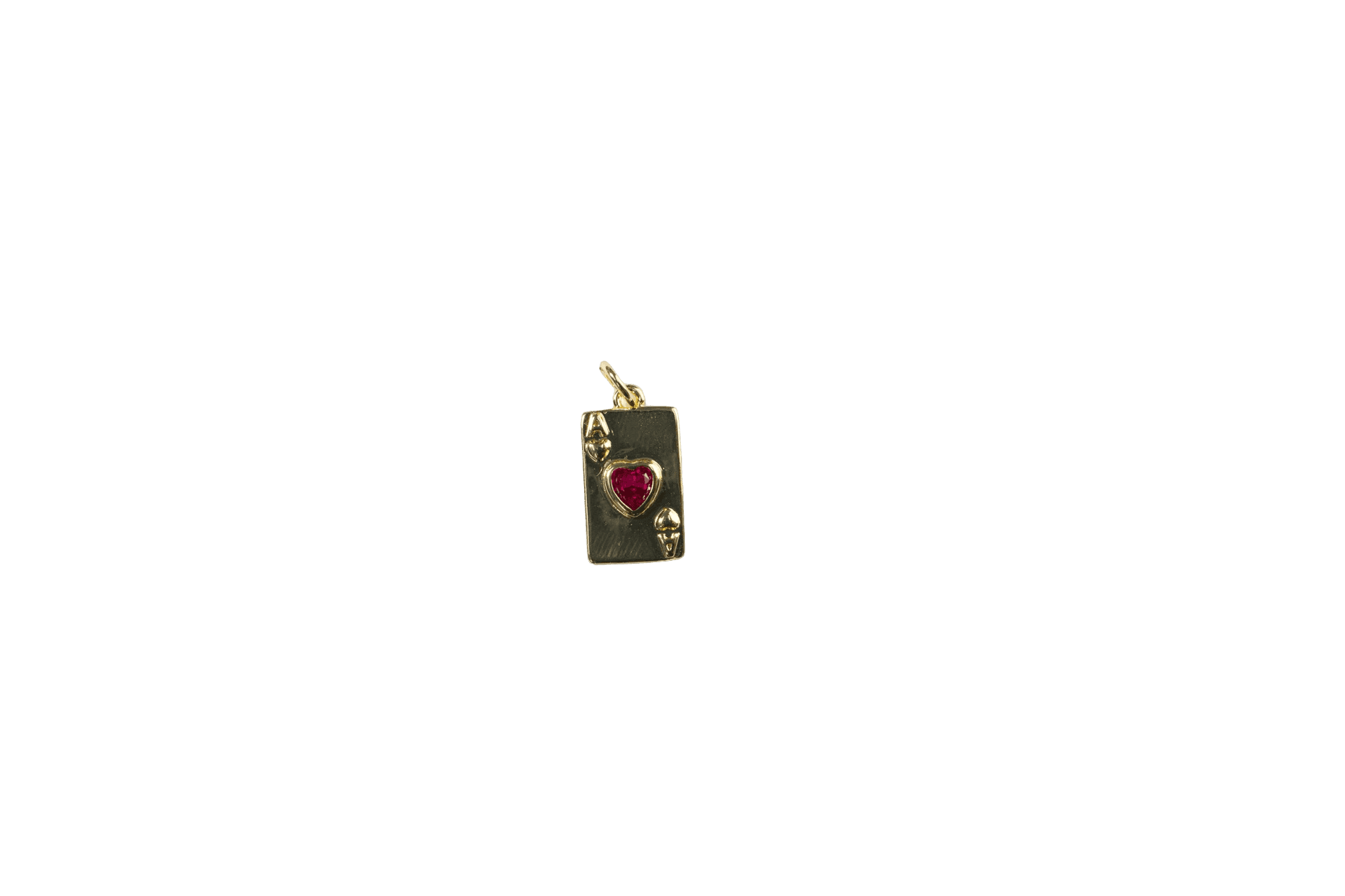 Heart Playing Card Charm