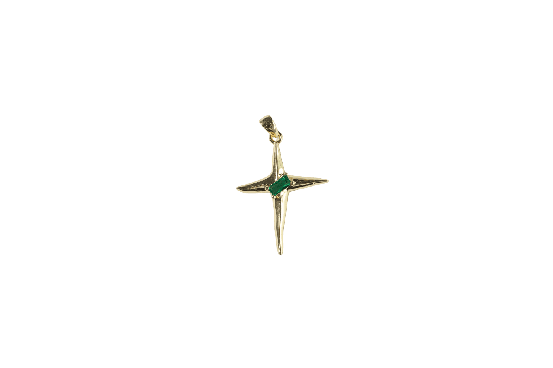 Geometric Cross Pendant