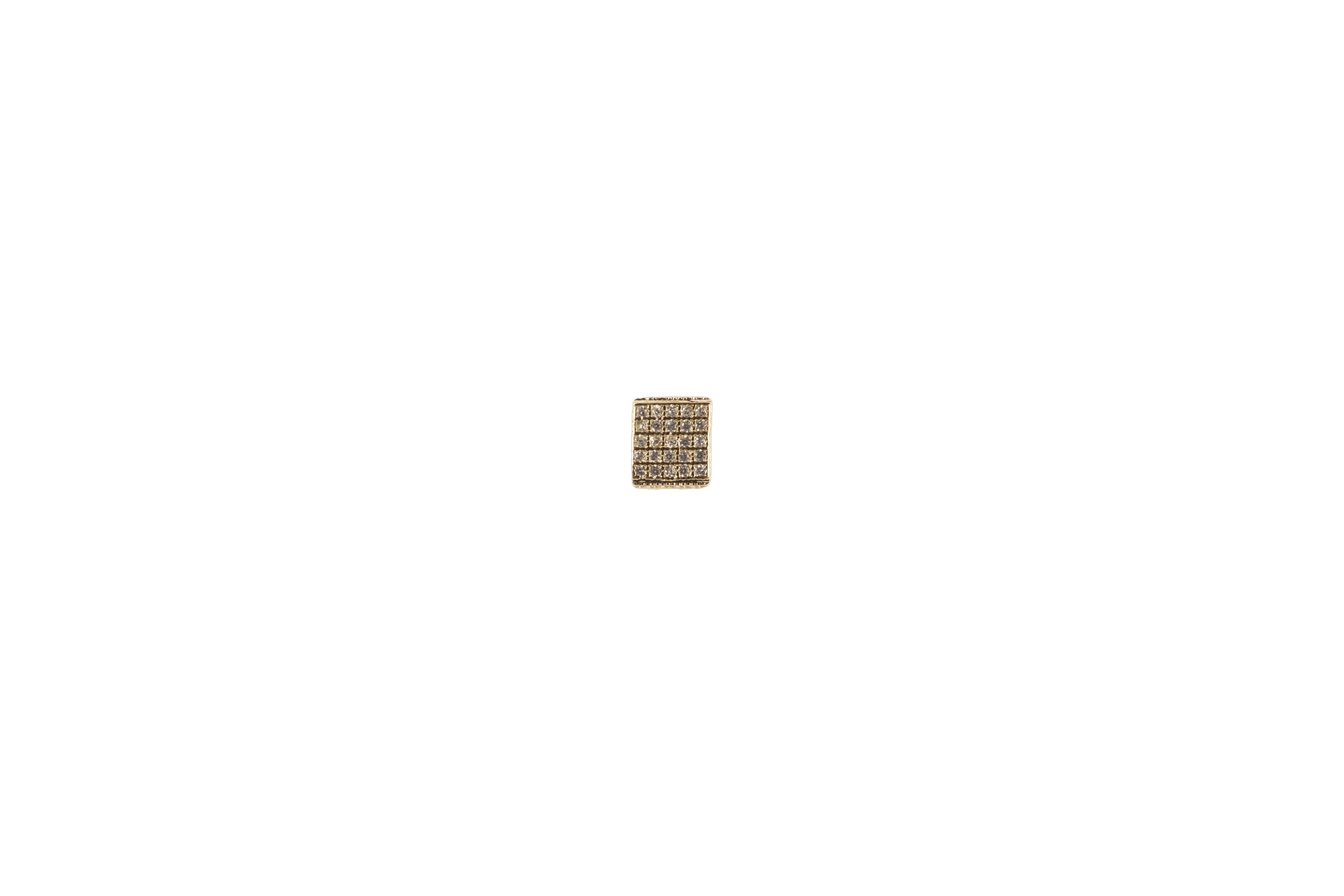 Square Rhinestone Charm