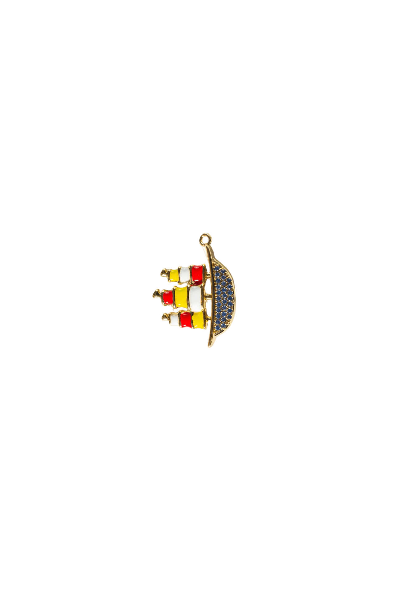 Colorful Ship Charm