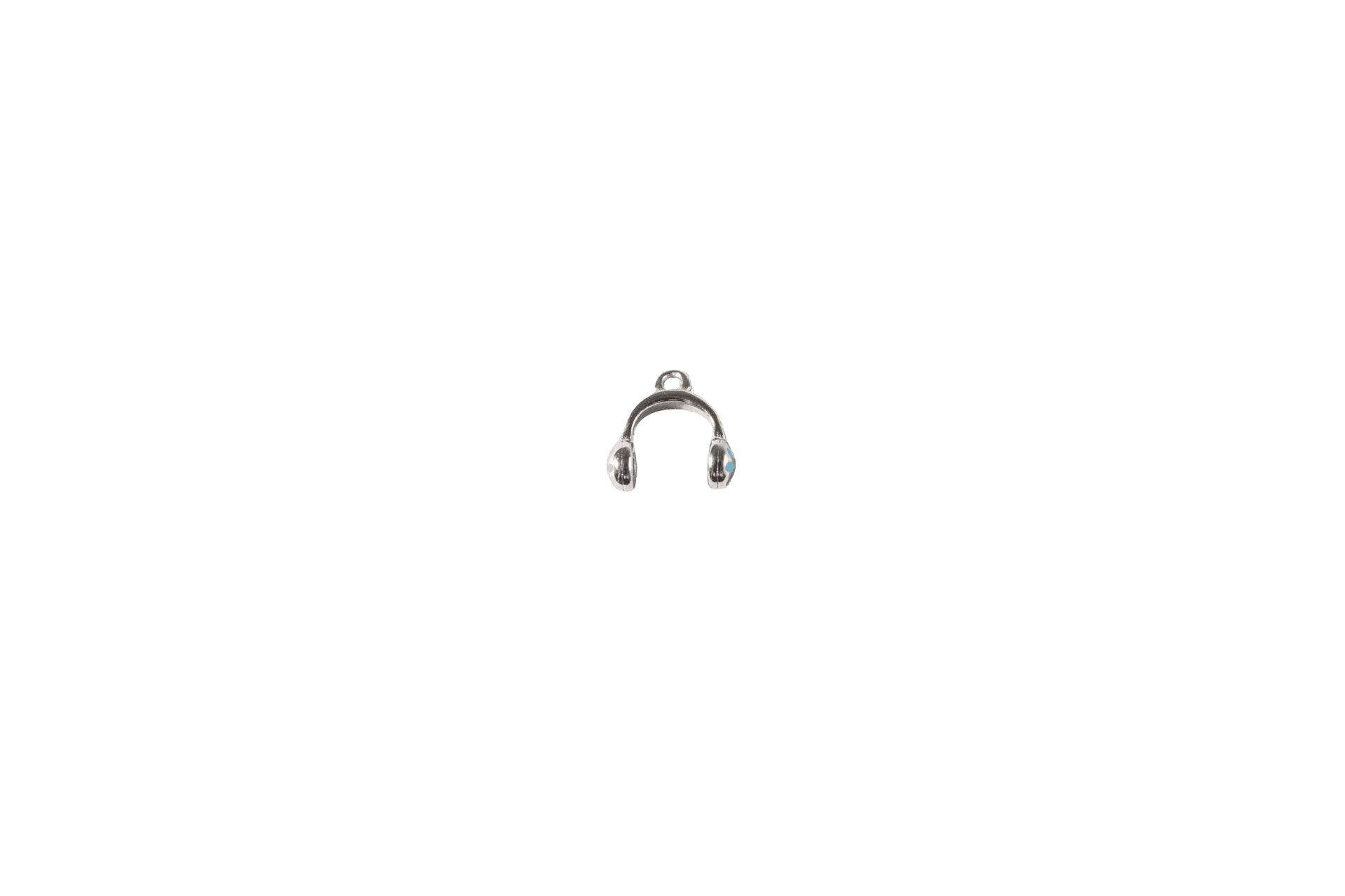 Silver U-Shaped Charm