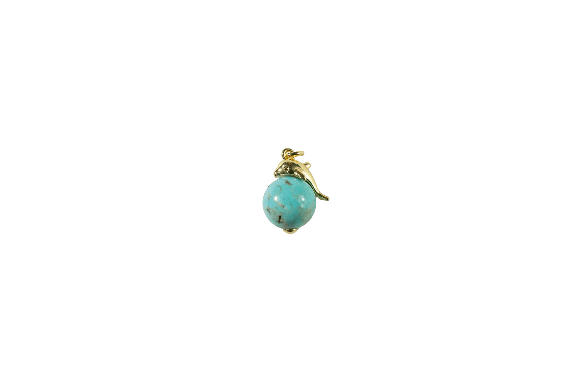 Dolphin and Turquoise Charm