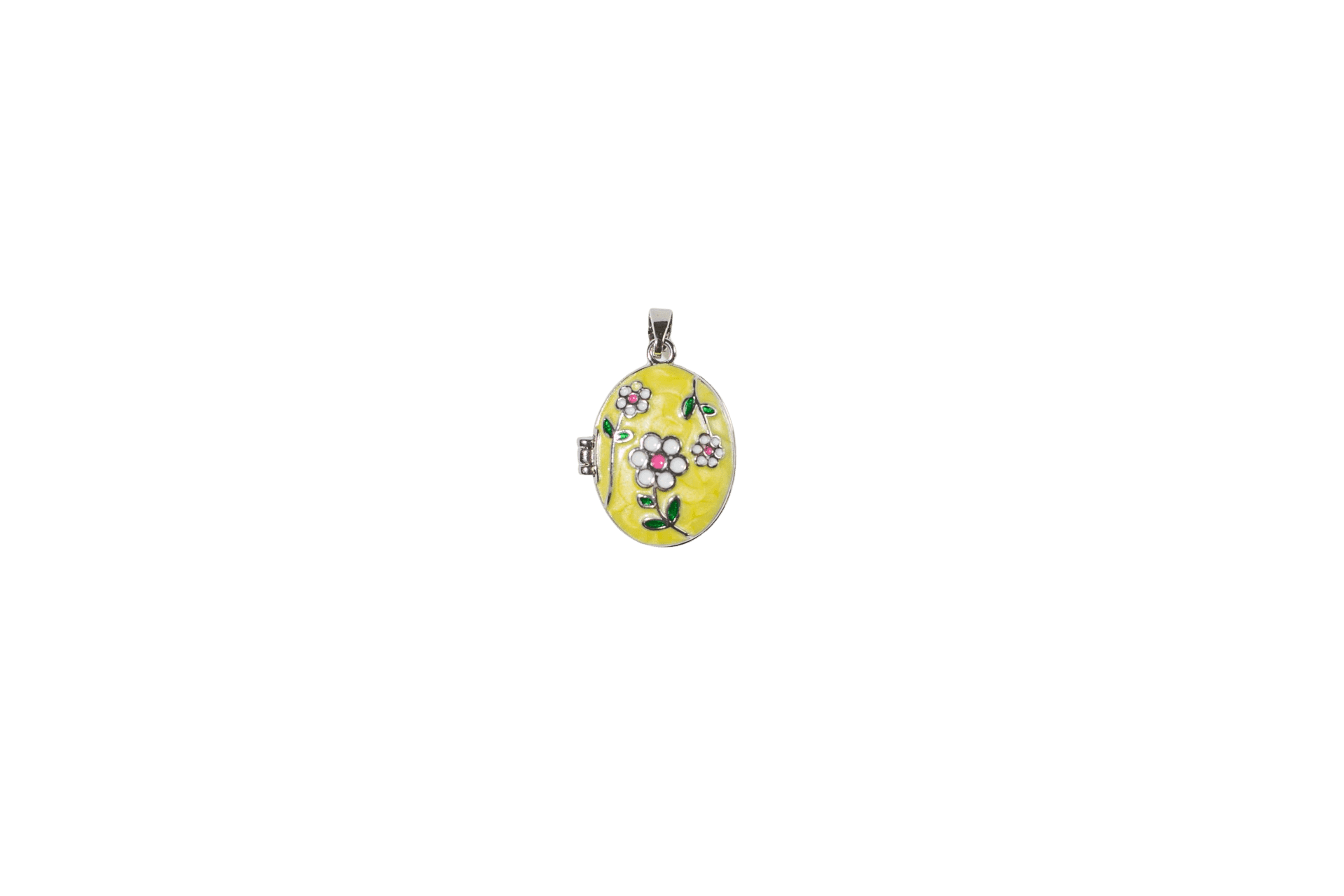 Floral Enamel Locket