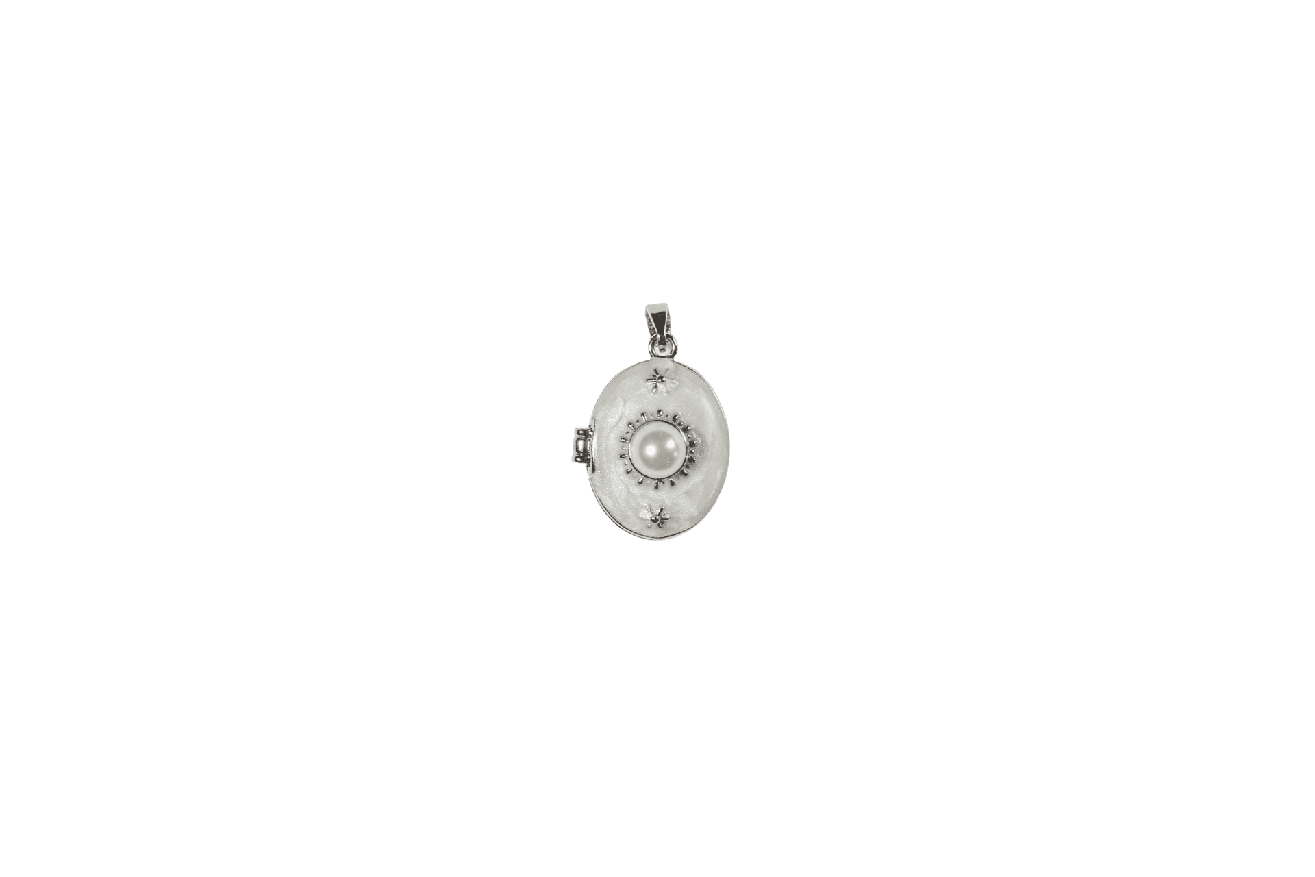 Elegant Pearl Photo Locket
