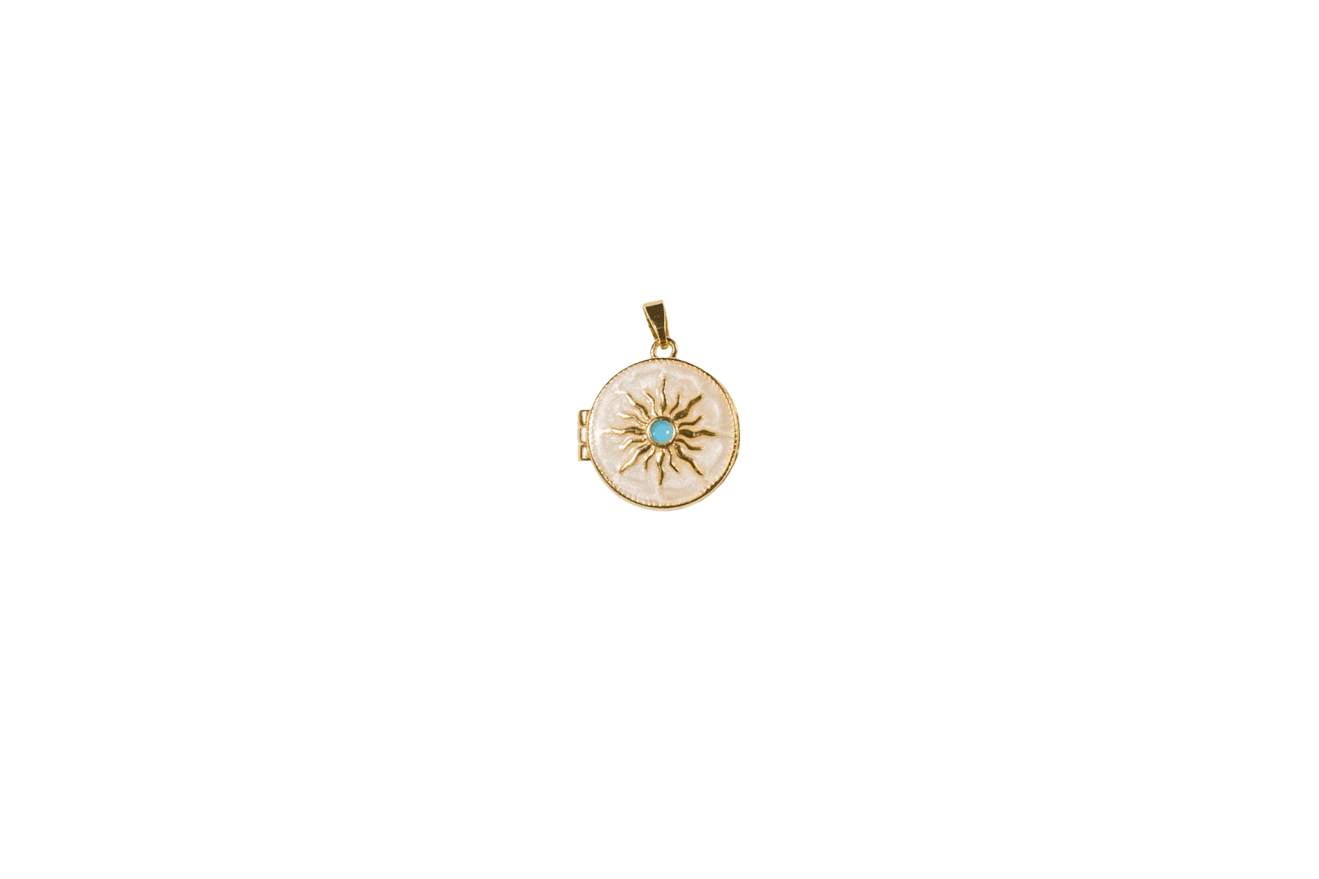 Gold Sunburst Locket