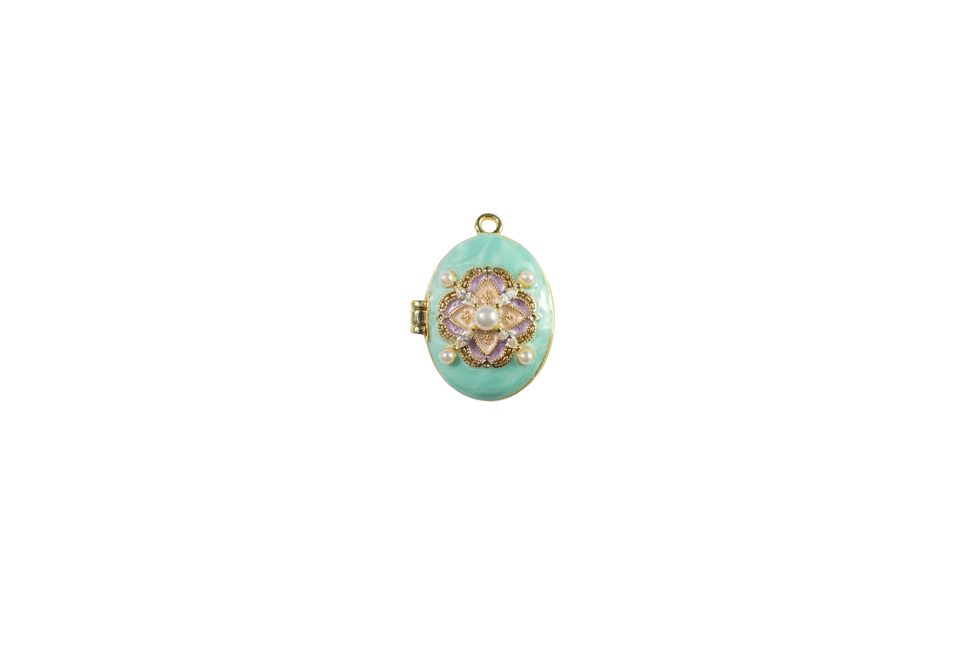 Vintage Floral Photo Locket