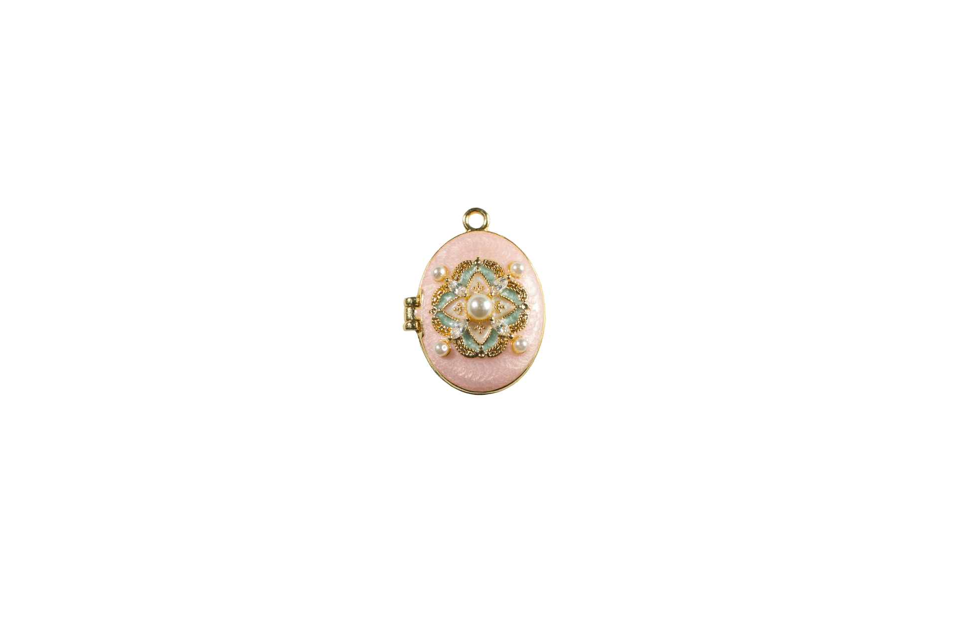 Elegant Pearl Locket Charm