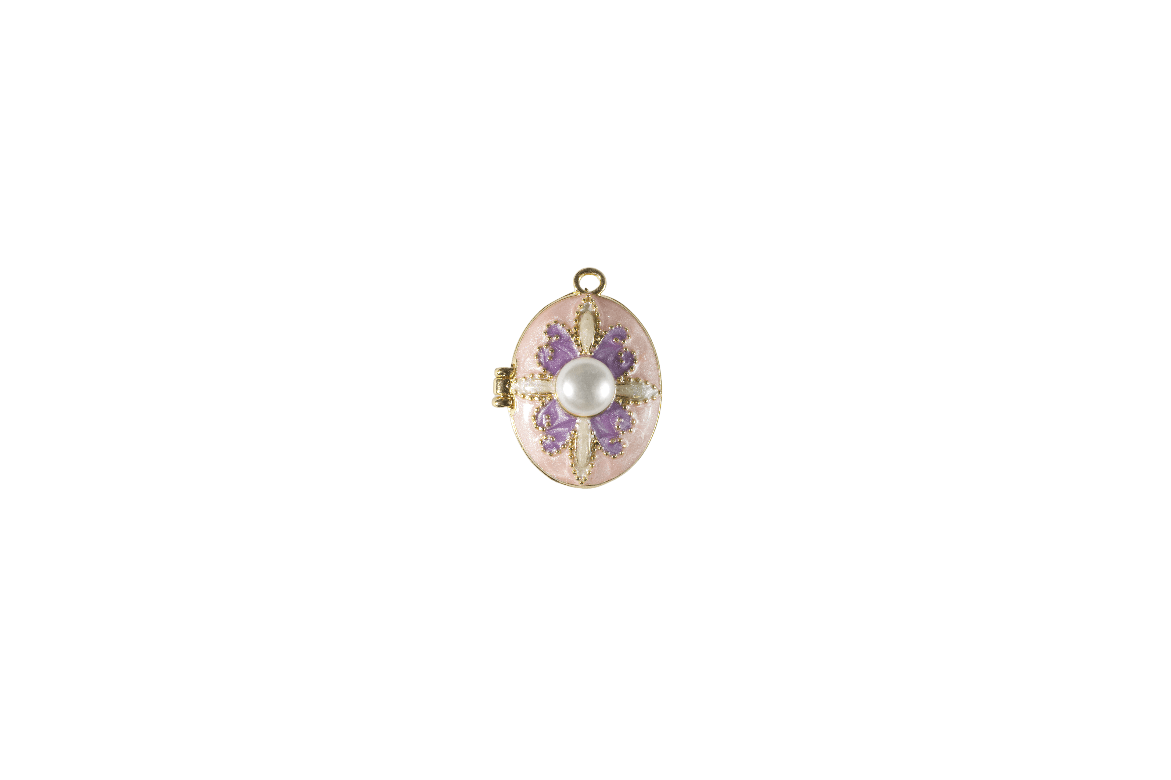 Vintage Floral Locket Charm