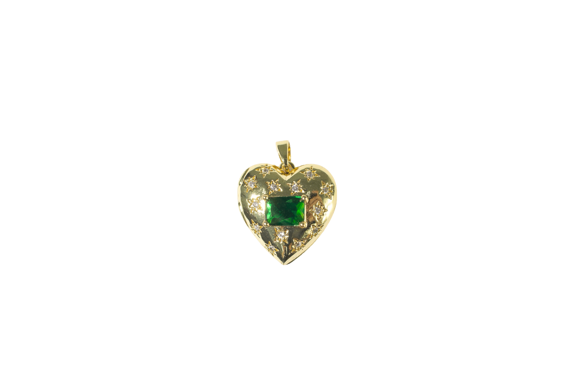 Emerald Heart Charm