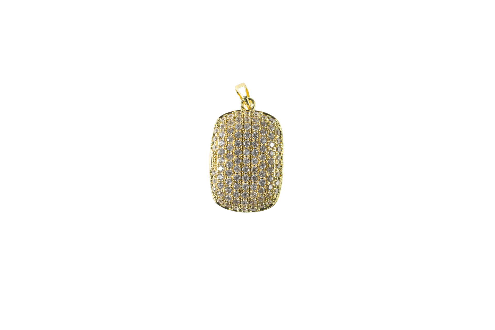 Sparkling Rectangular Charm