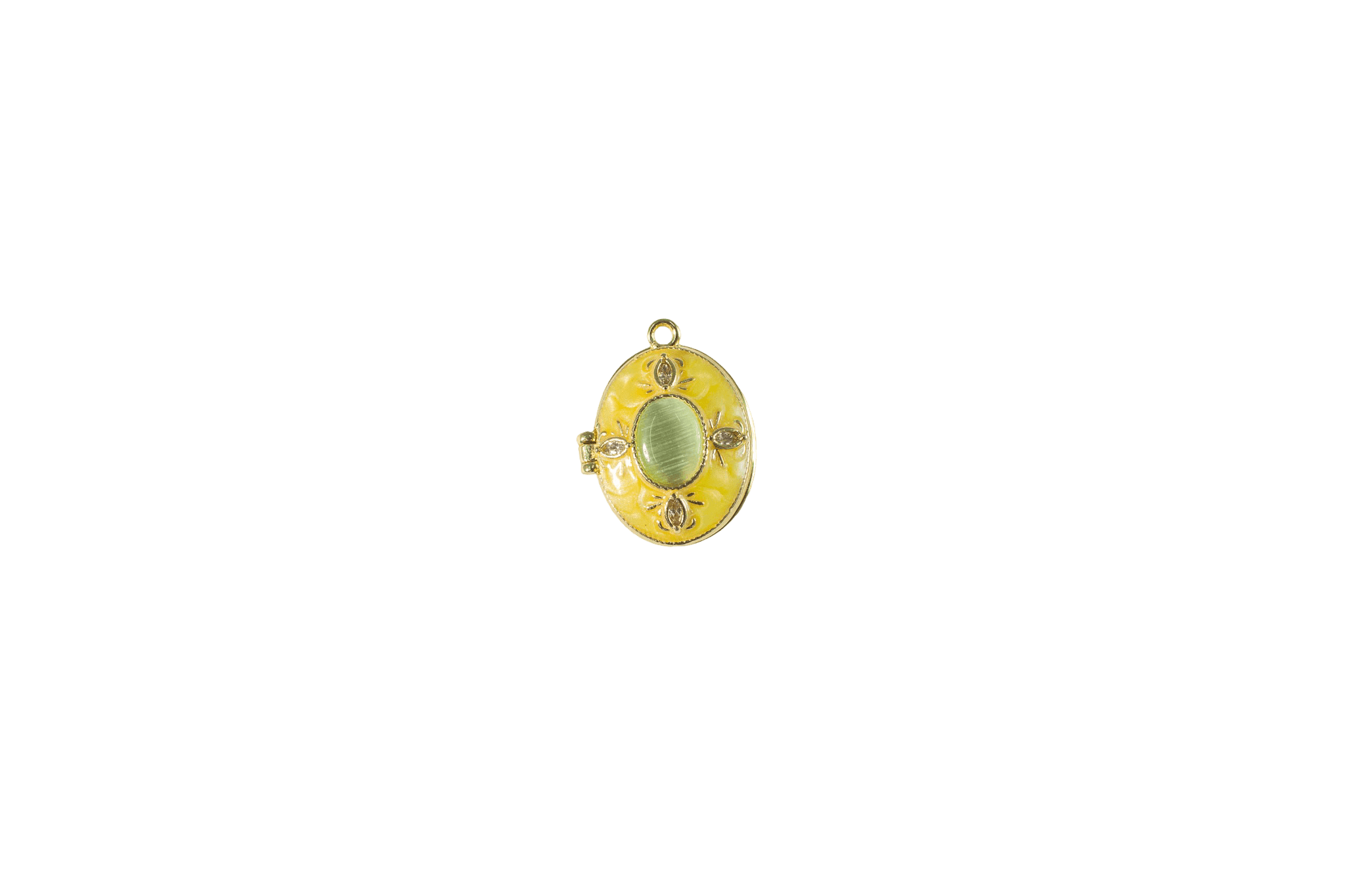 Elegant Oval Photo Locket Charm