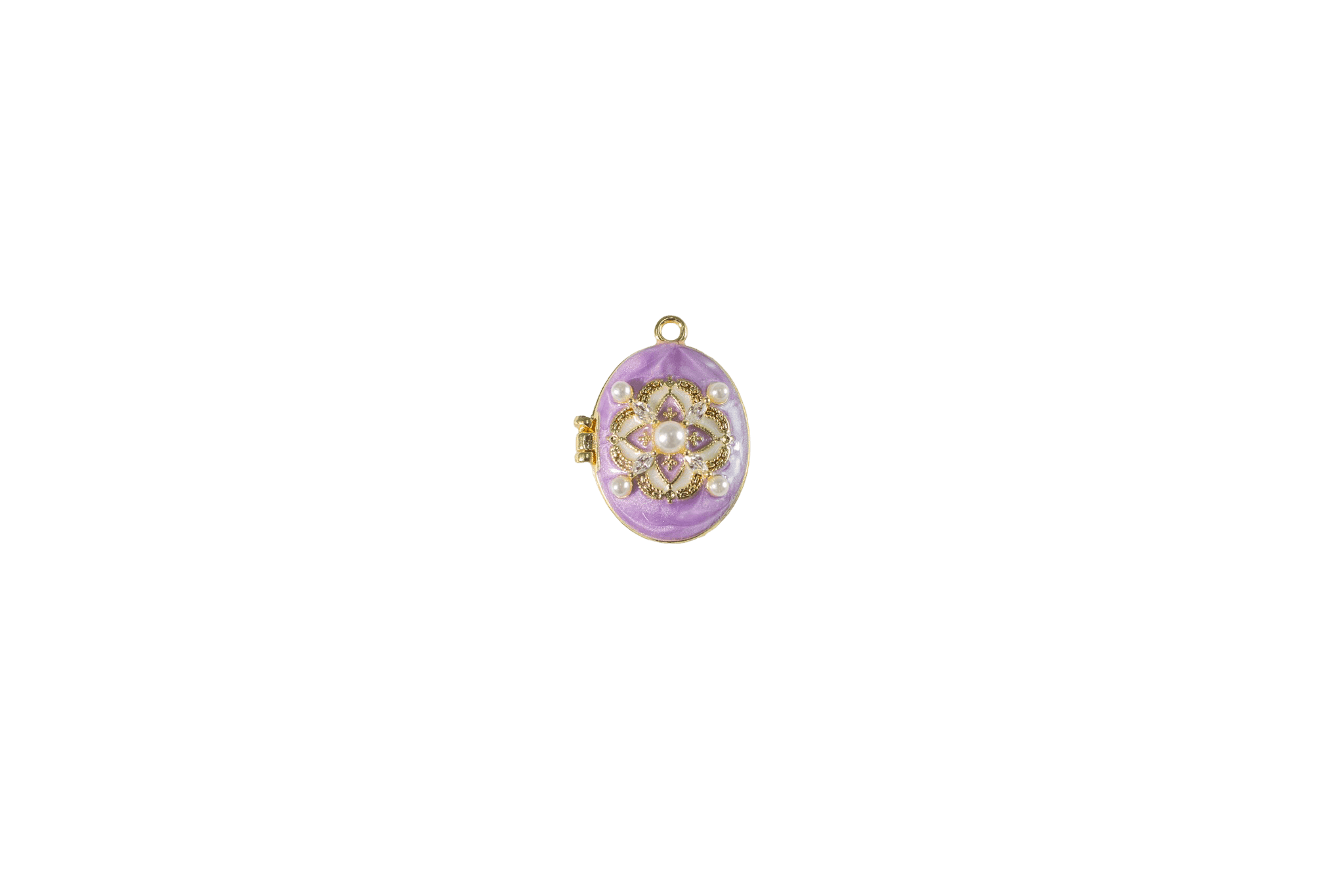 Elegant Floral Photo Locket