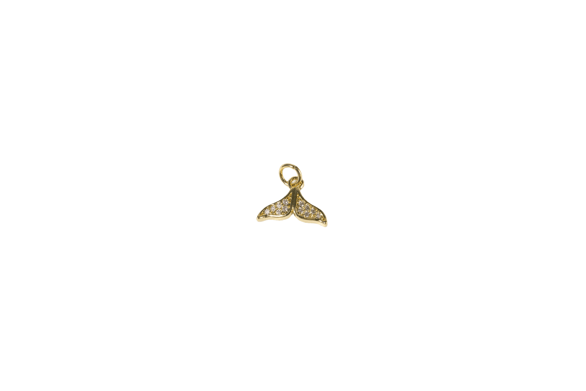 Gold Whale Tail Charm
