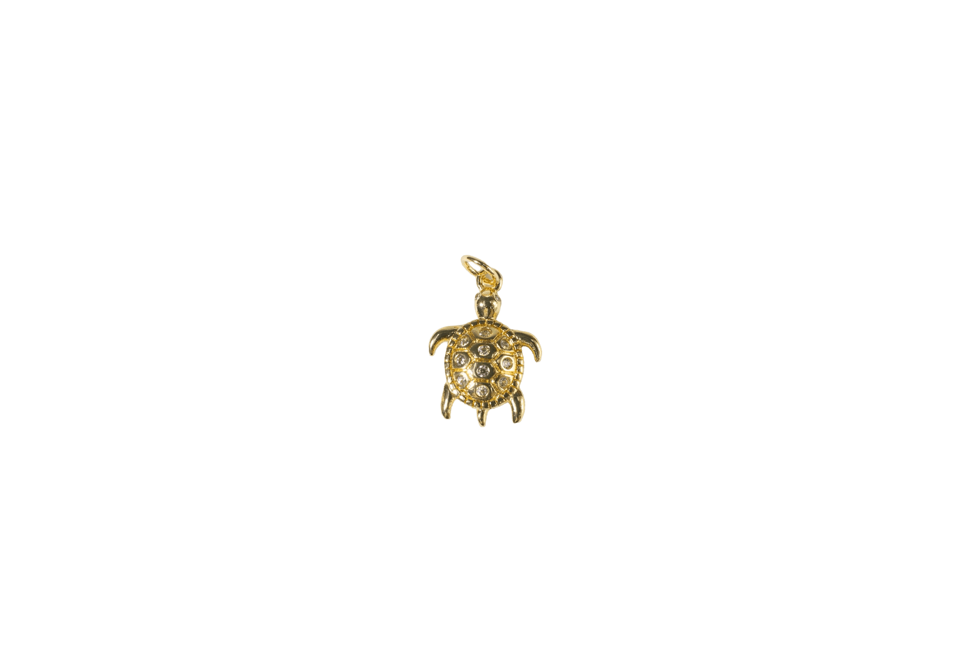 Golden Turtle Charm
