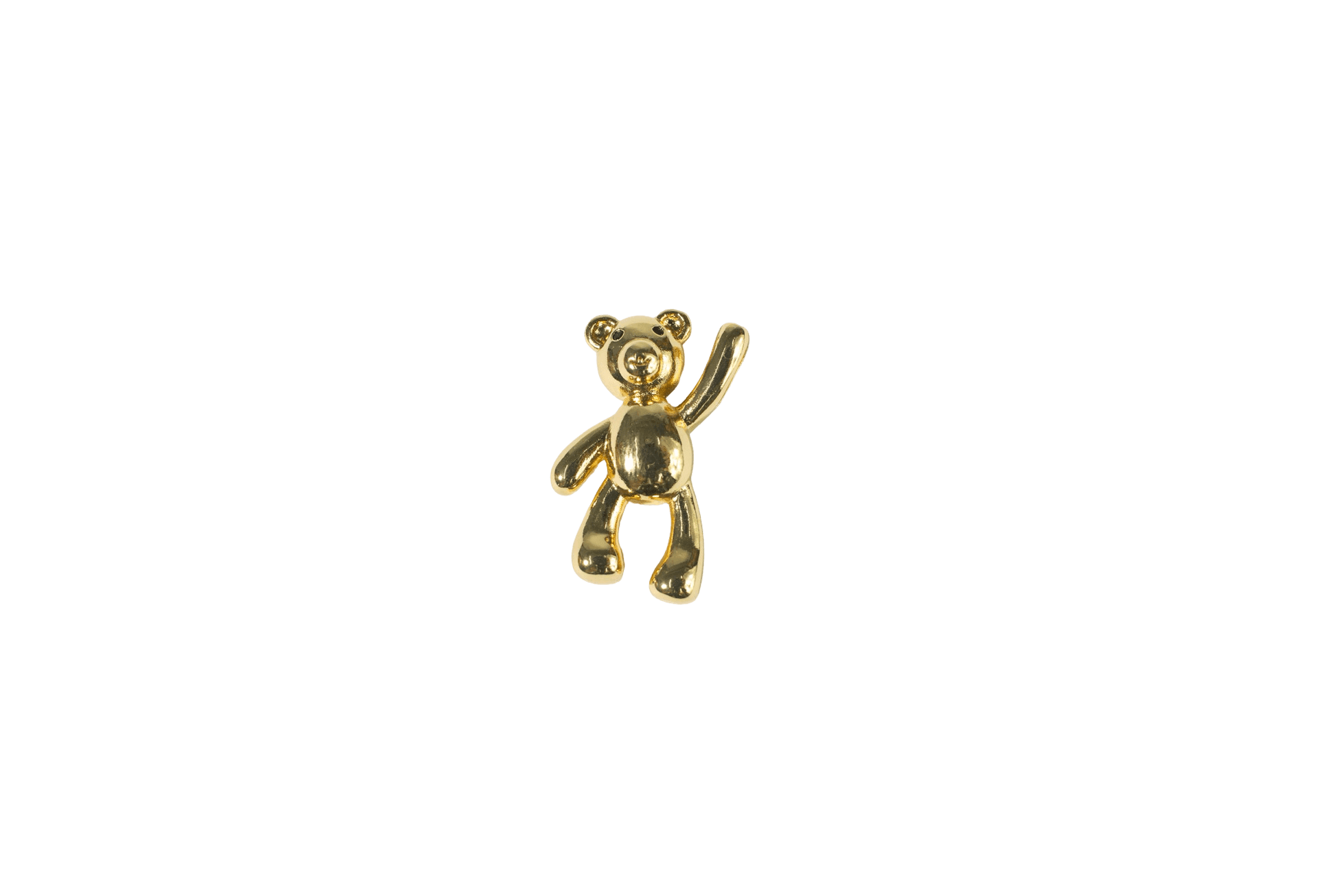 Golden Teddy Bear Charm