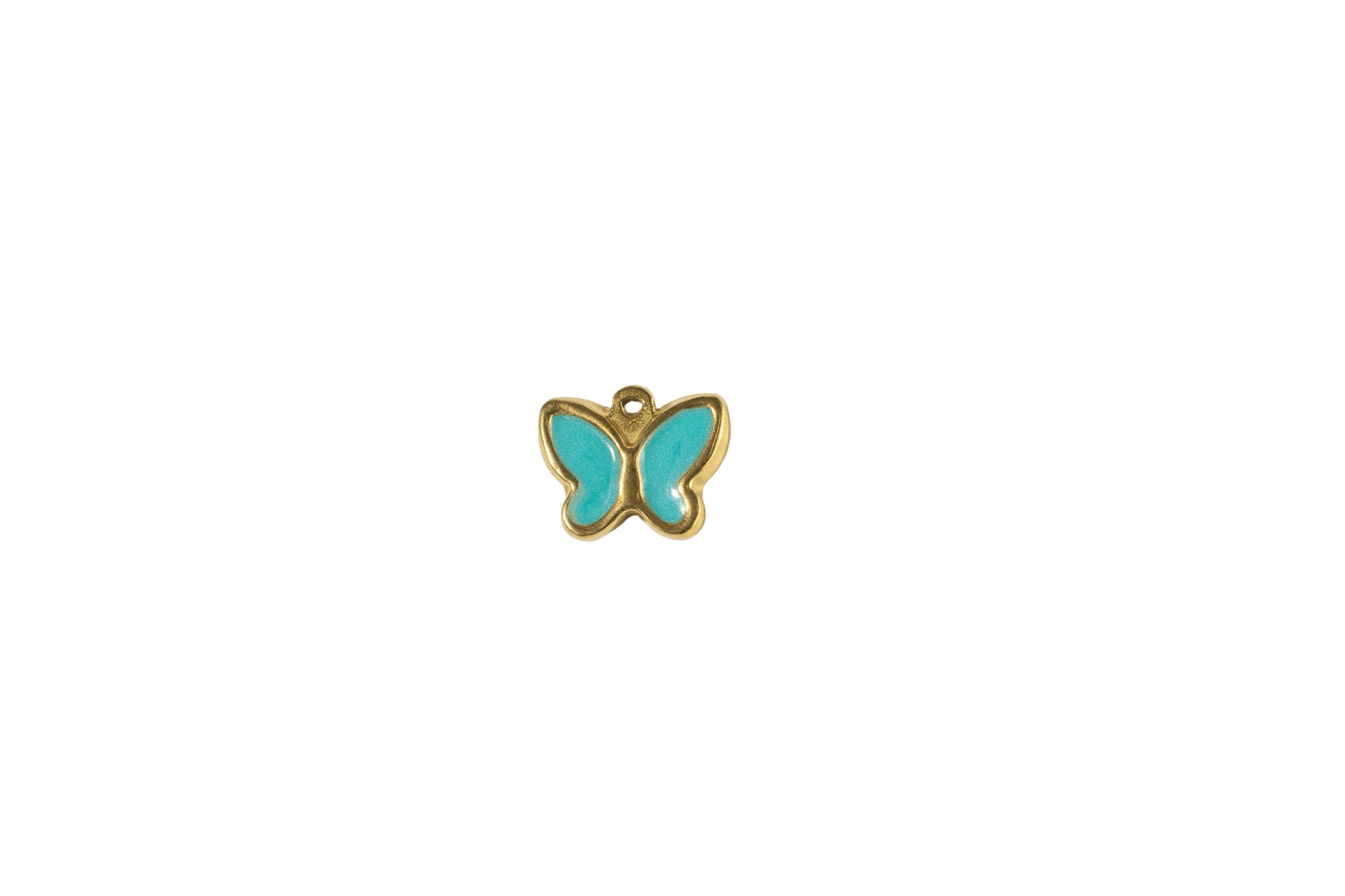 Blue Enamel Butterfly Charm
