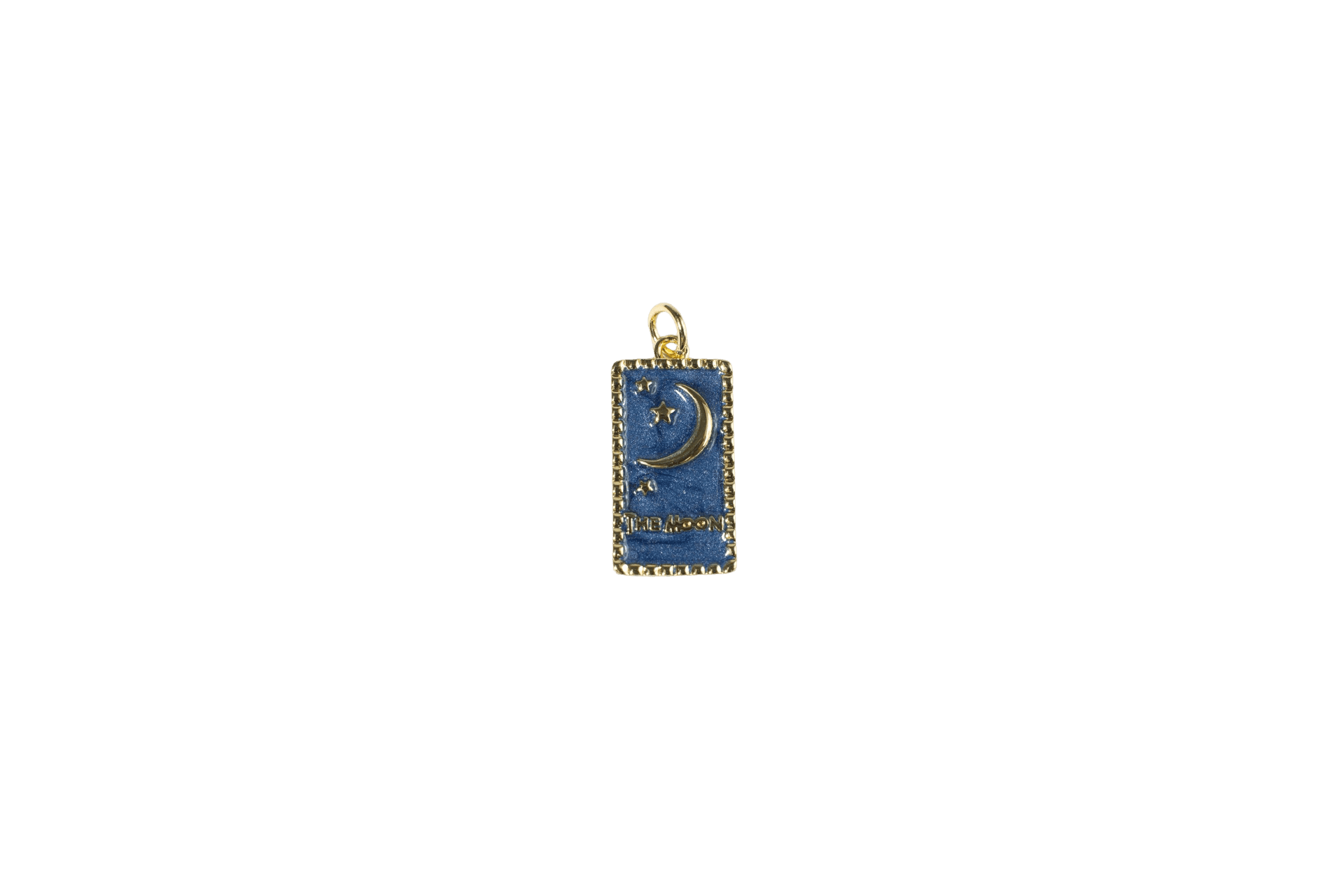 Crescent Moon and Stars Charm