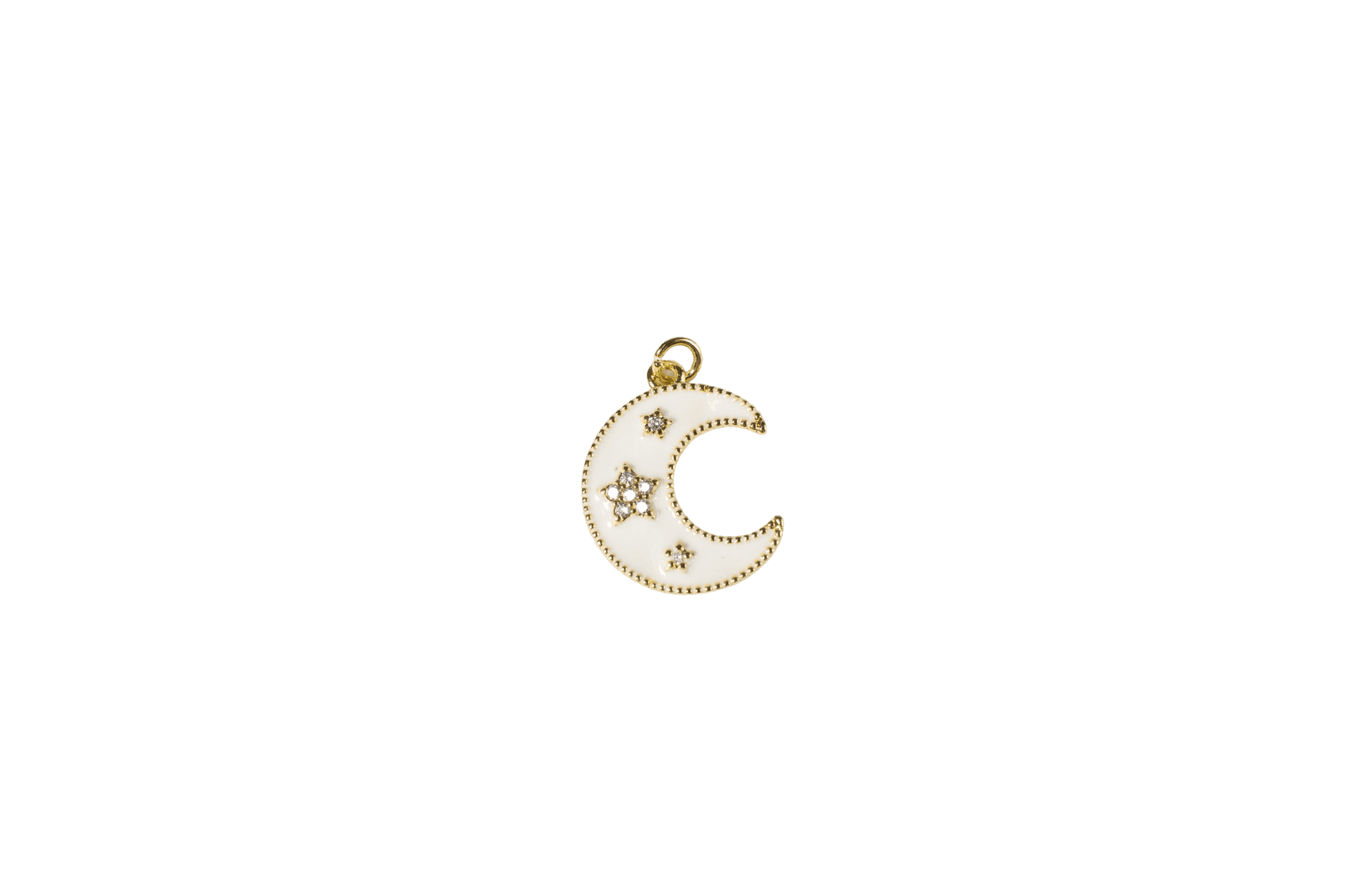 Golden Crescent Moon Charm