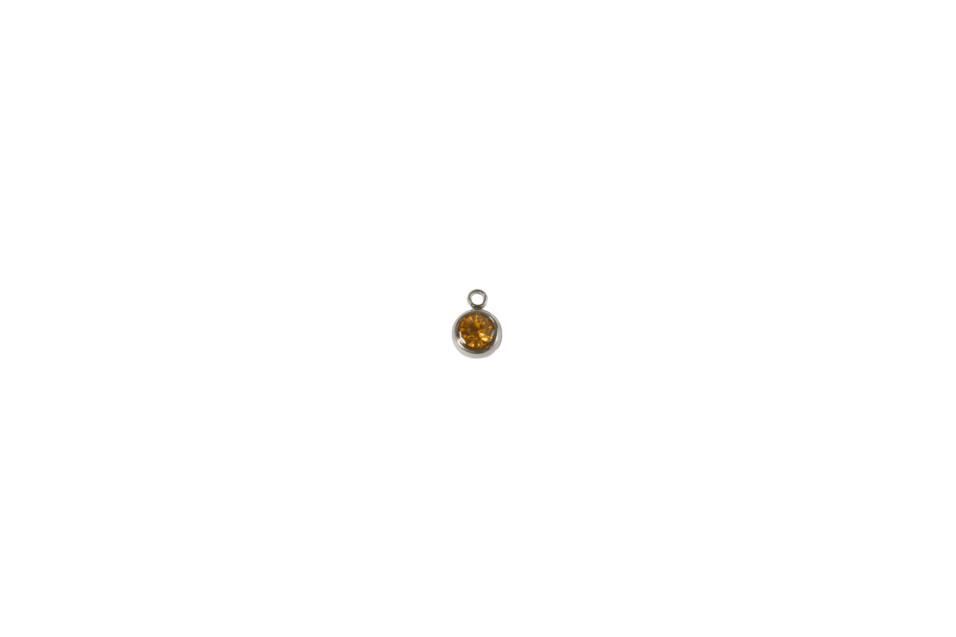 Citrine Gemstone Charm