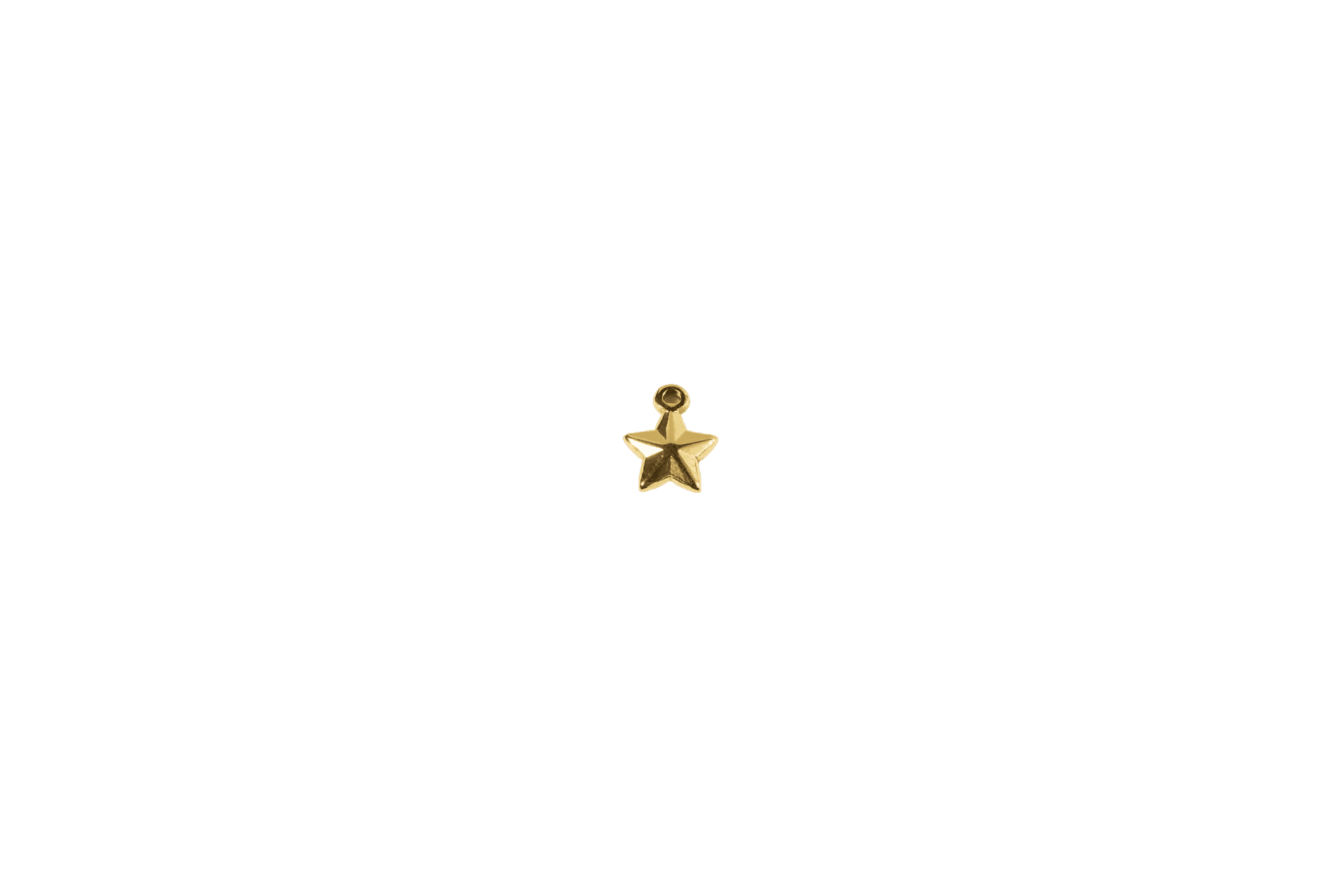 Mini Gold Star Charm