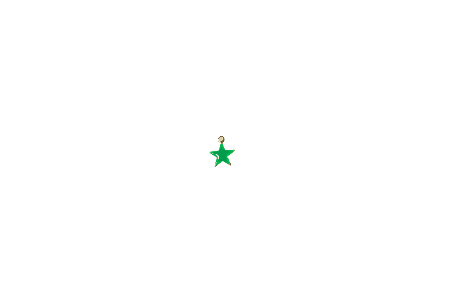 Green Star Charm