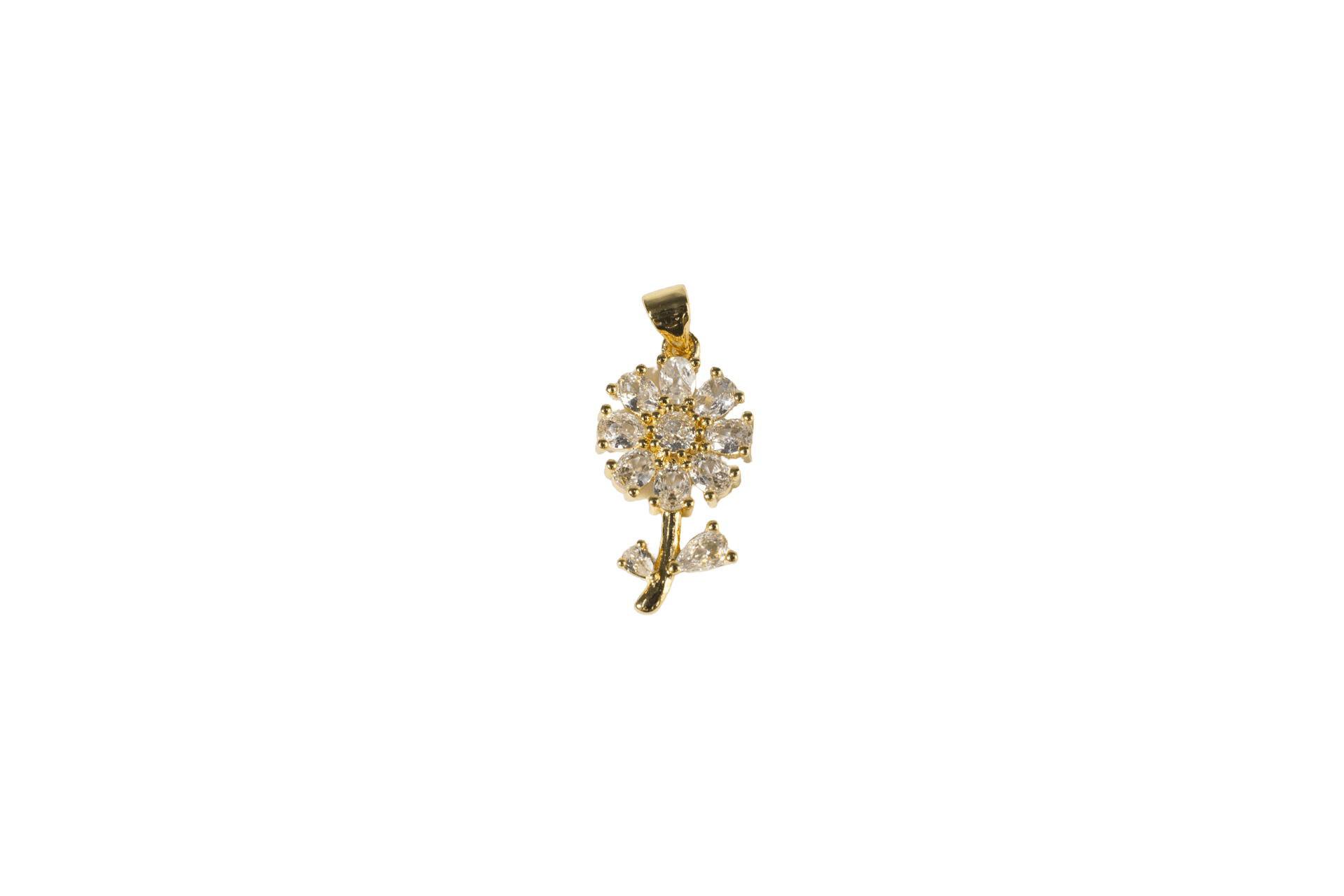 Gilded Floral Pendant