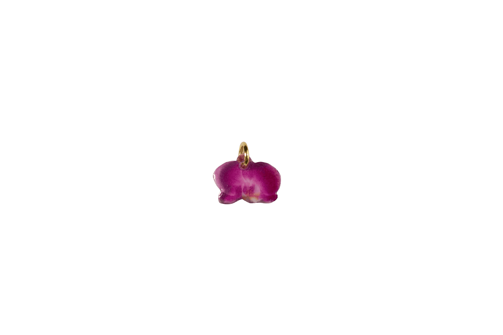Purple Orchid Charm