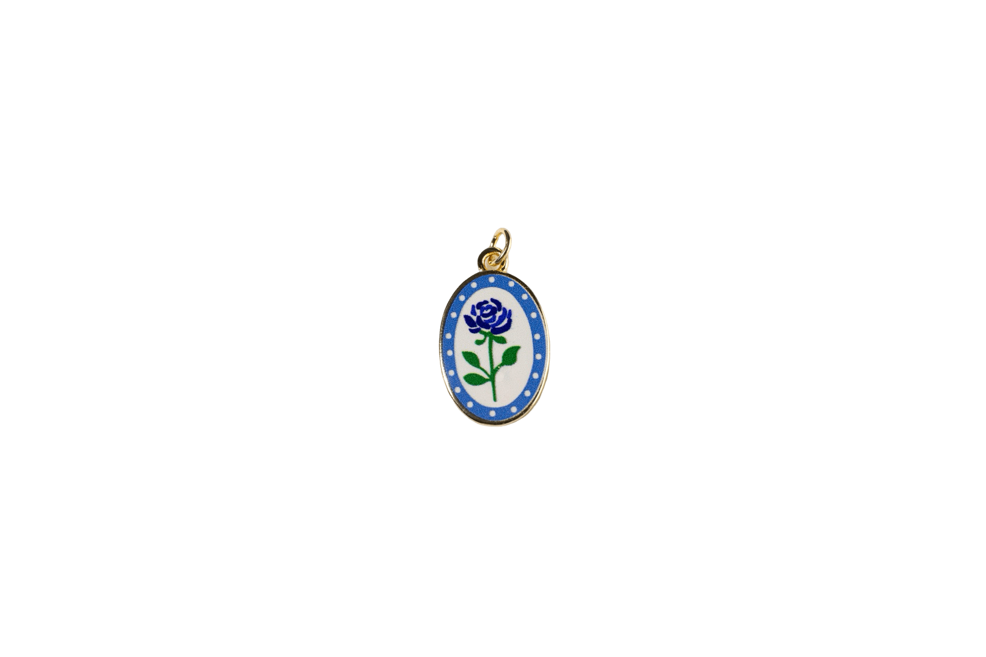 Blue Rose Charm