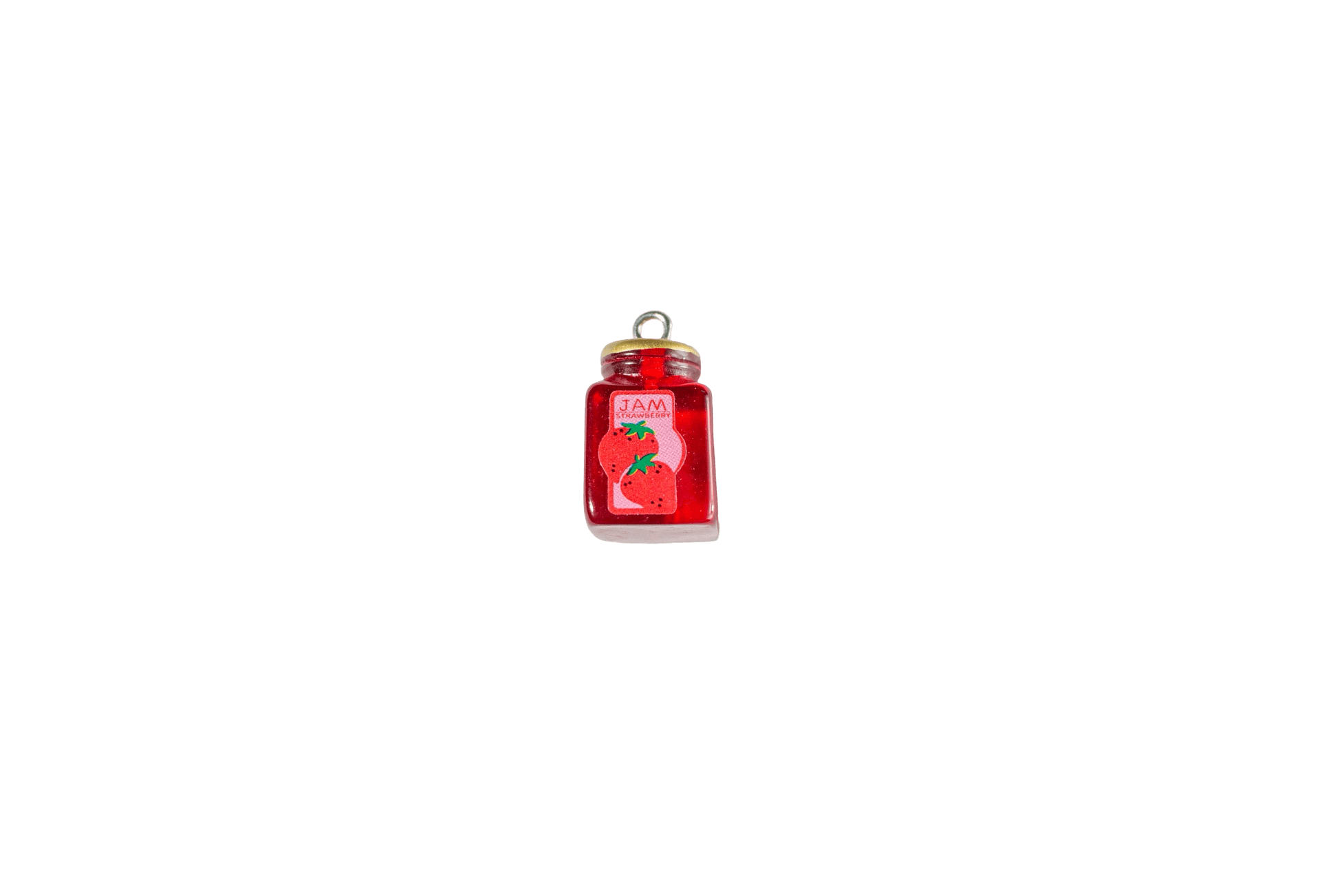 Strawberry Jam Jar Charm