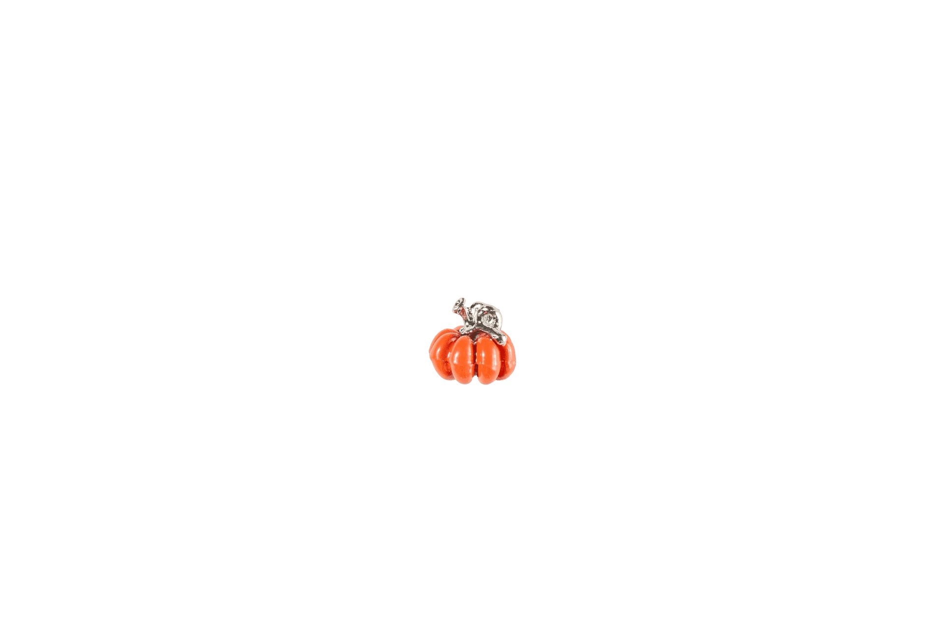 Pumpkin Charm with Snail