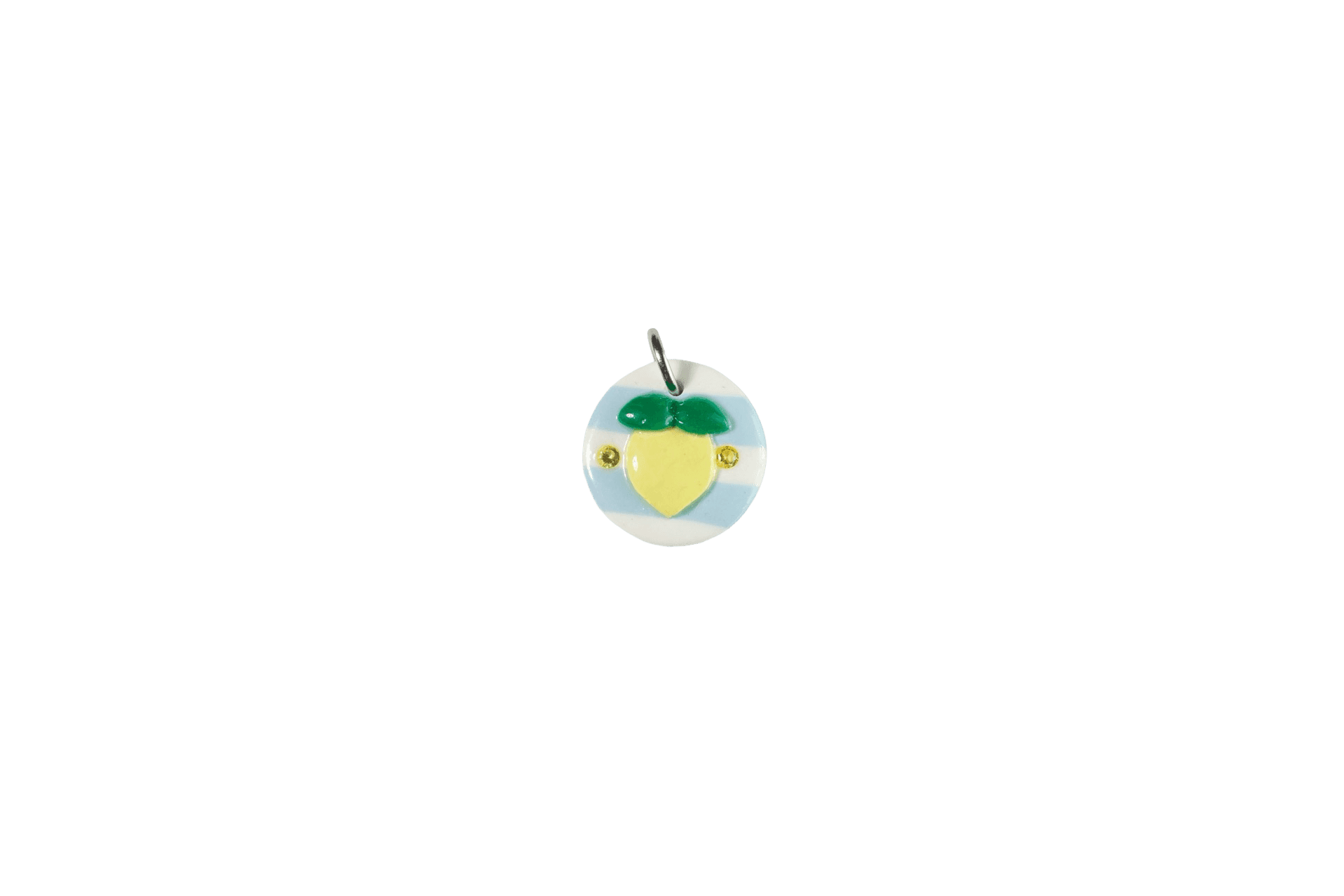 Lemon Charm with Green Leaves