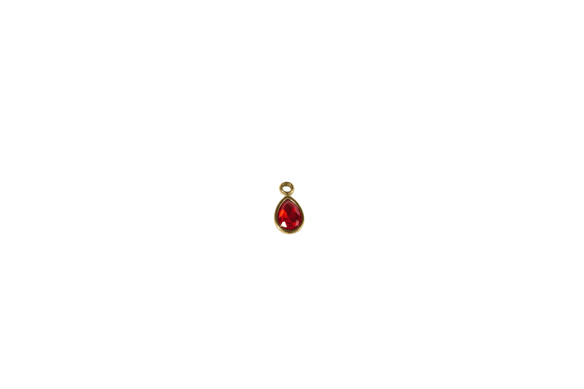 Teardrop Ruby Charm
