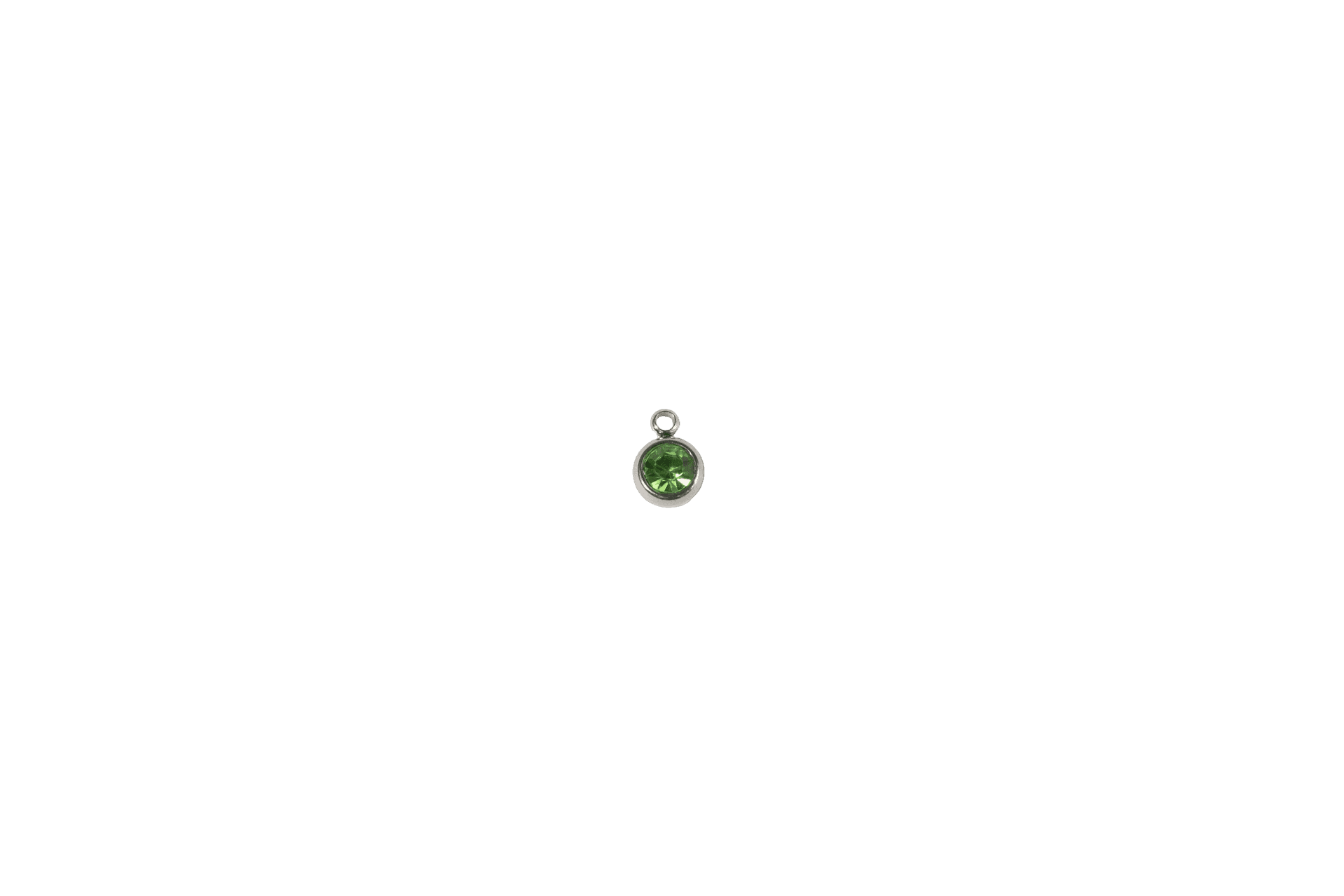Emerald Green Gemstone Charm