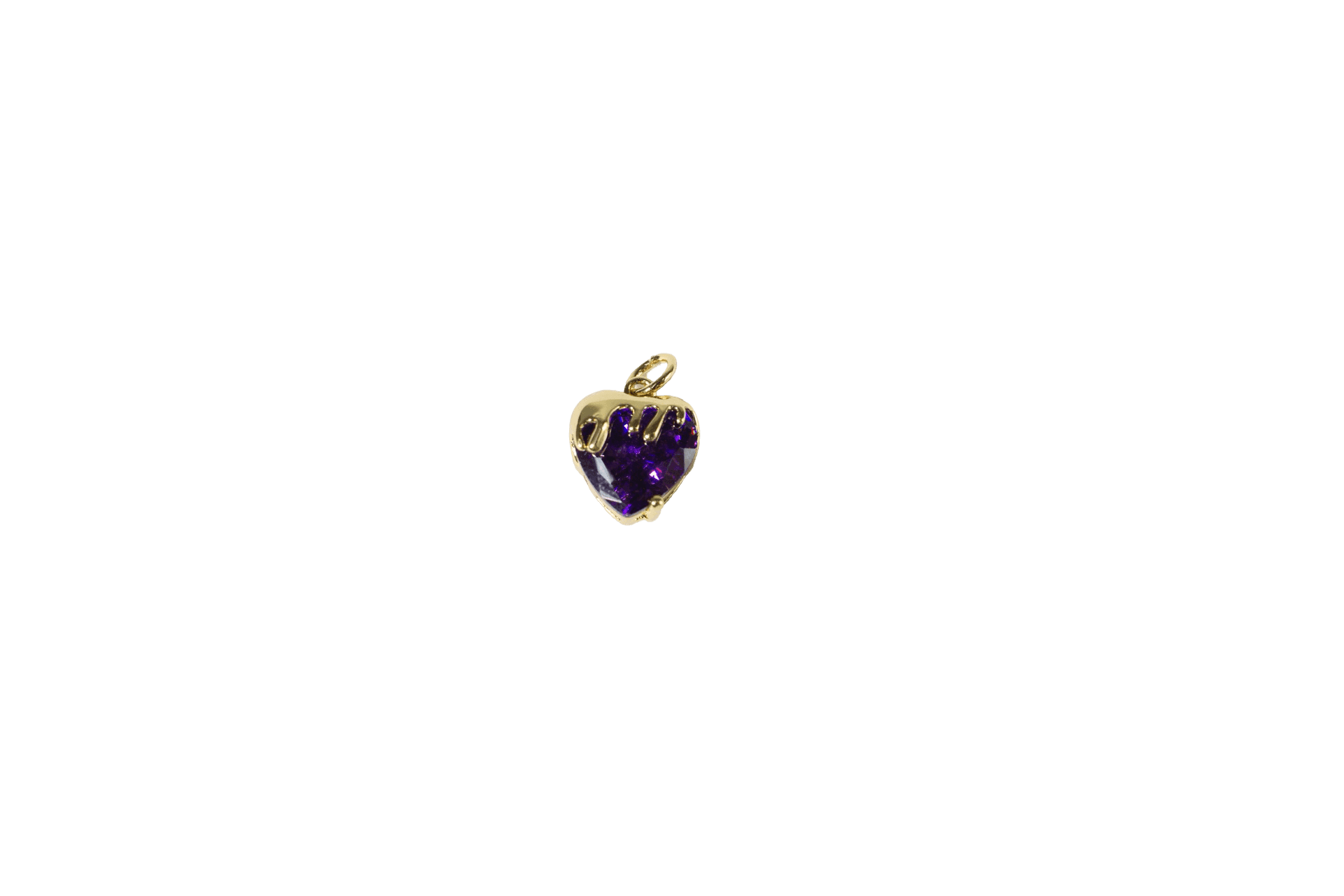 Heart Gemstone Charm