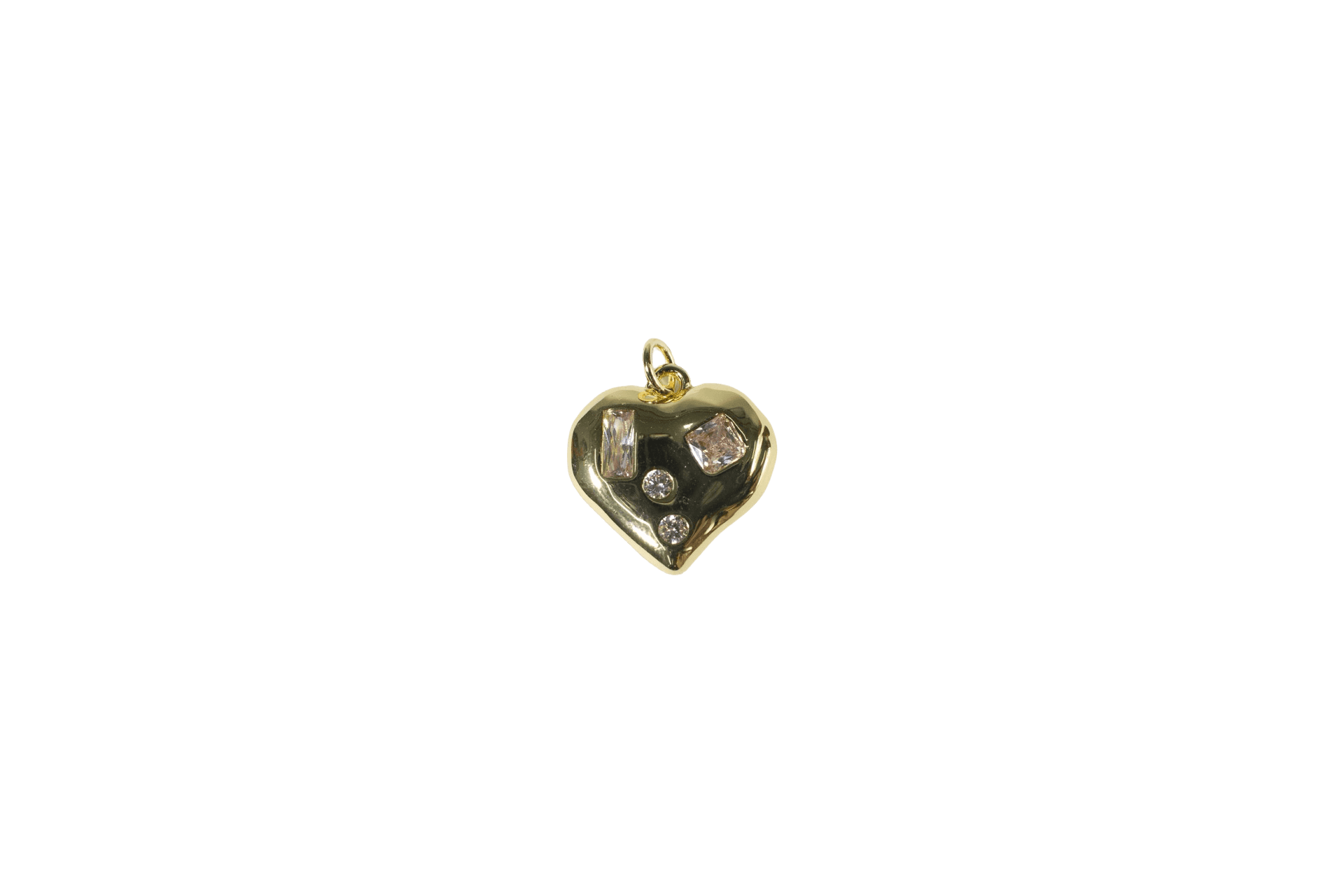 Gemstone Heart Charm