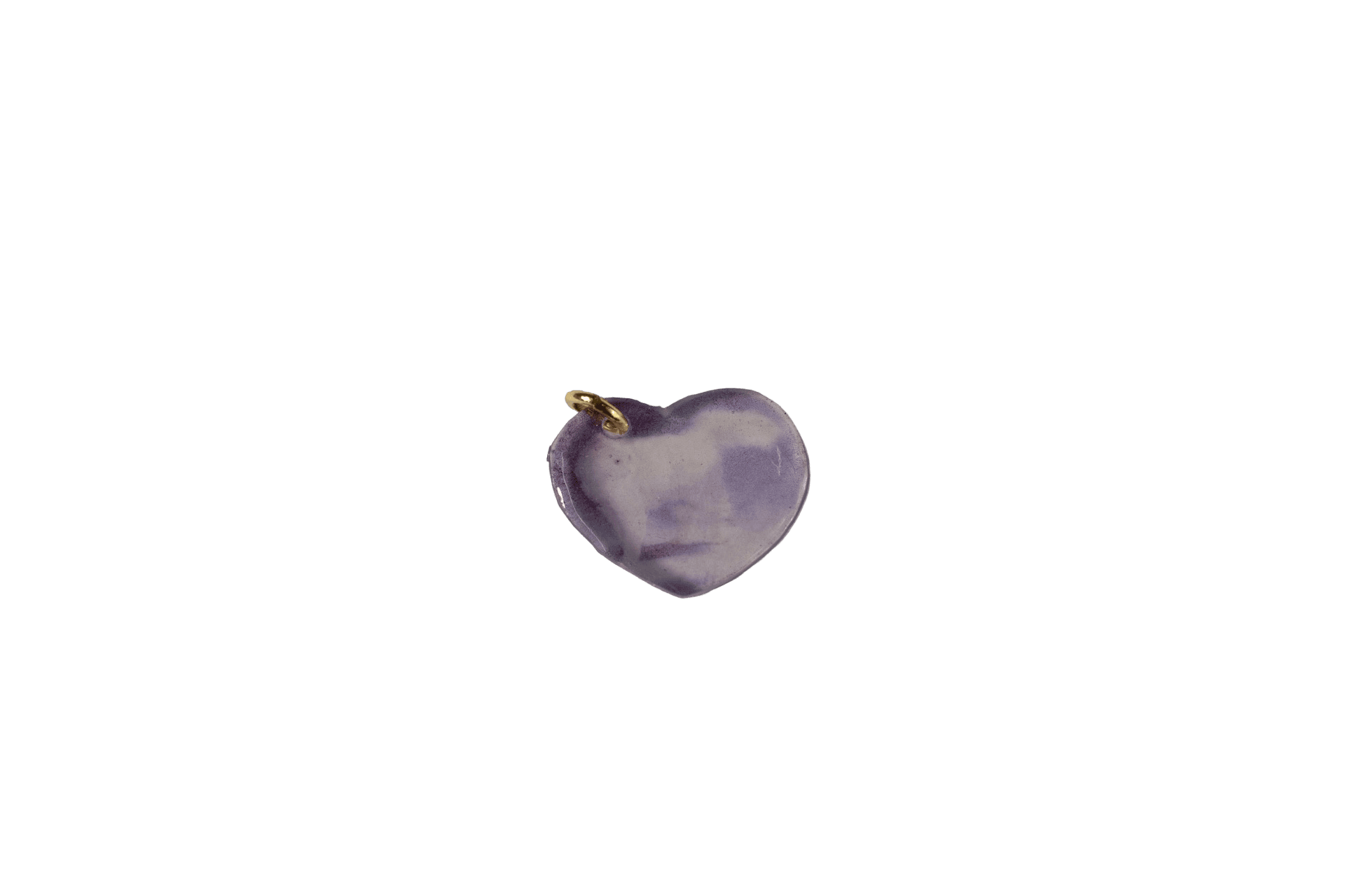 Amethyst Heart Charm