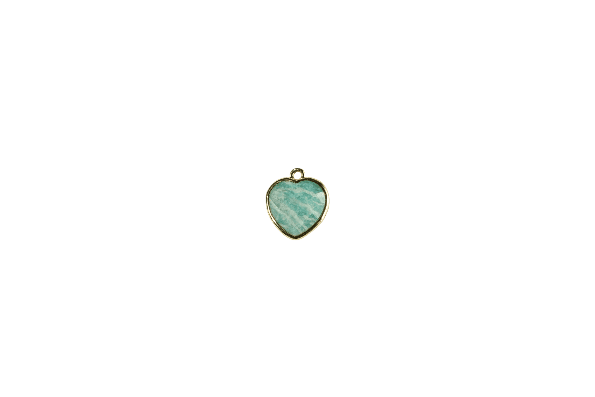 Aqua Heart Charm