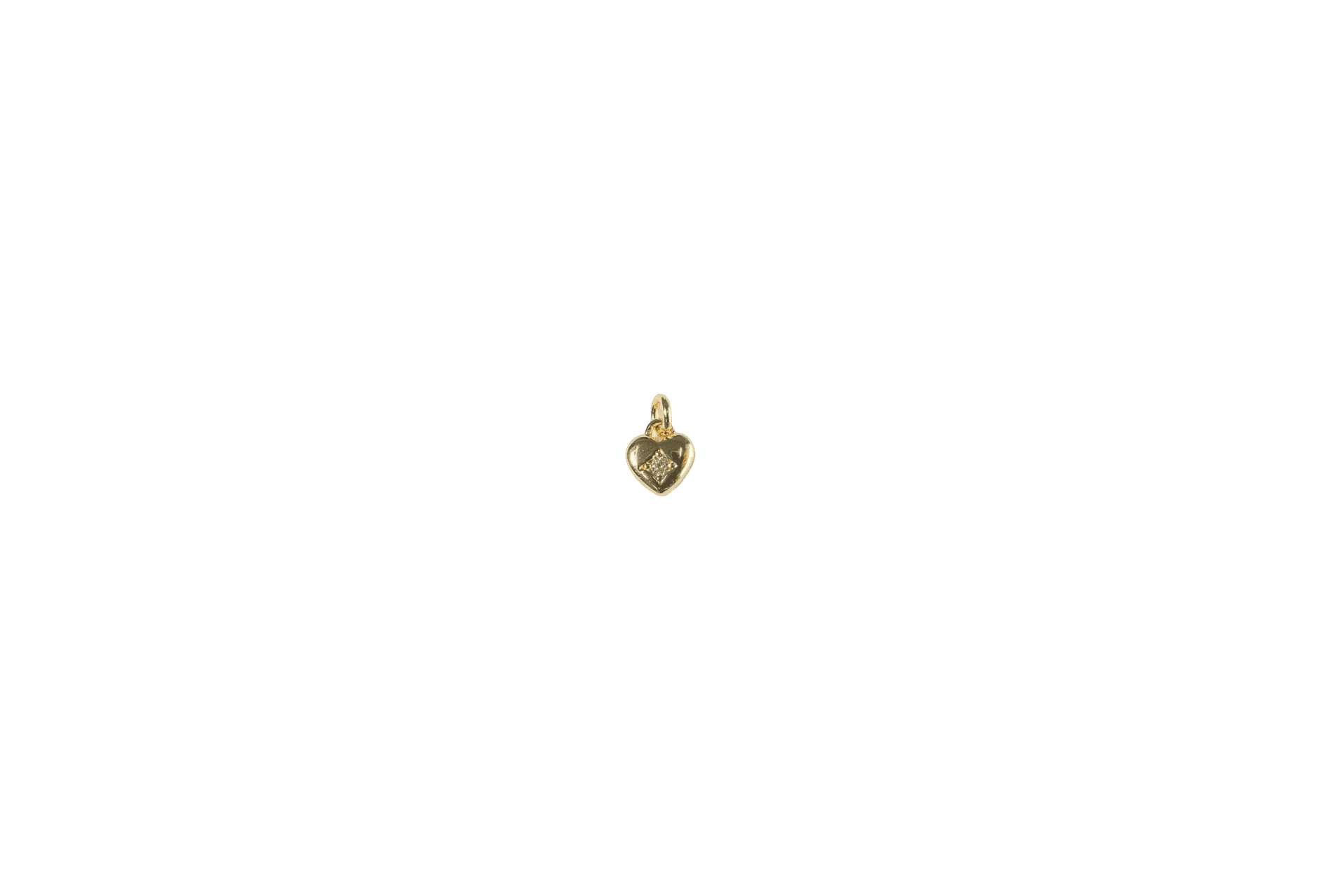 Heart Charm with Diamond