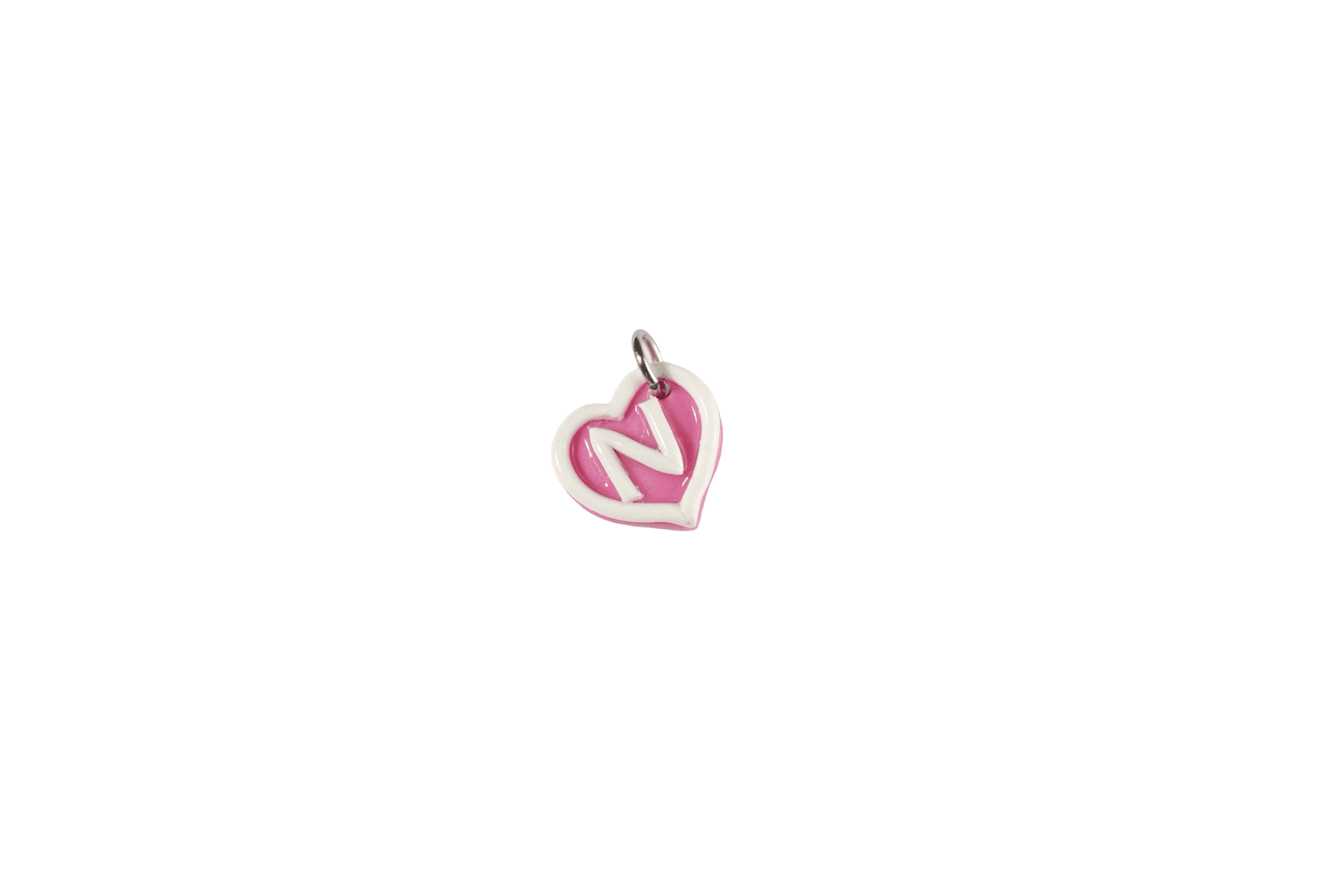 Heart Initial Charm