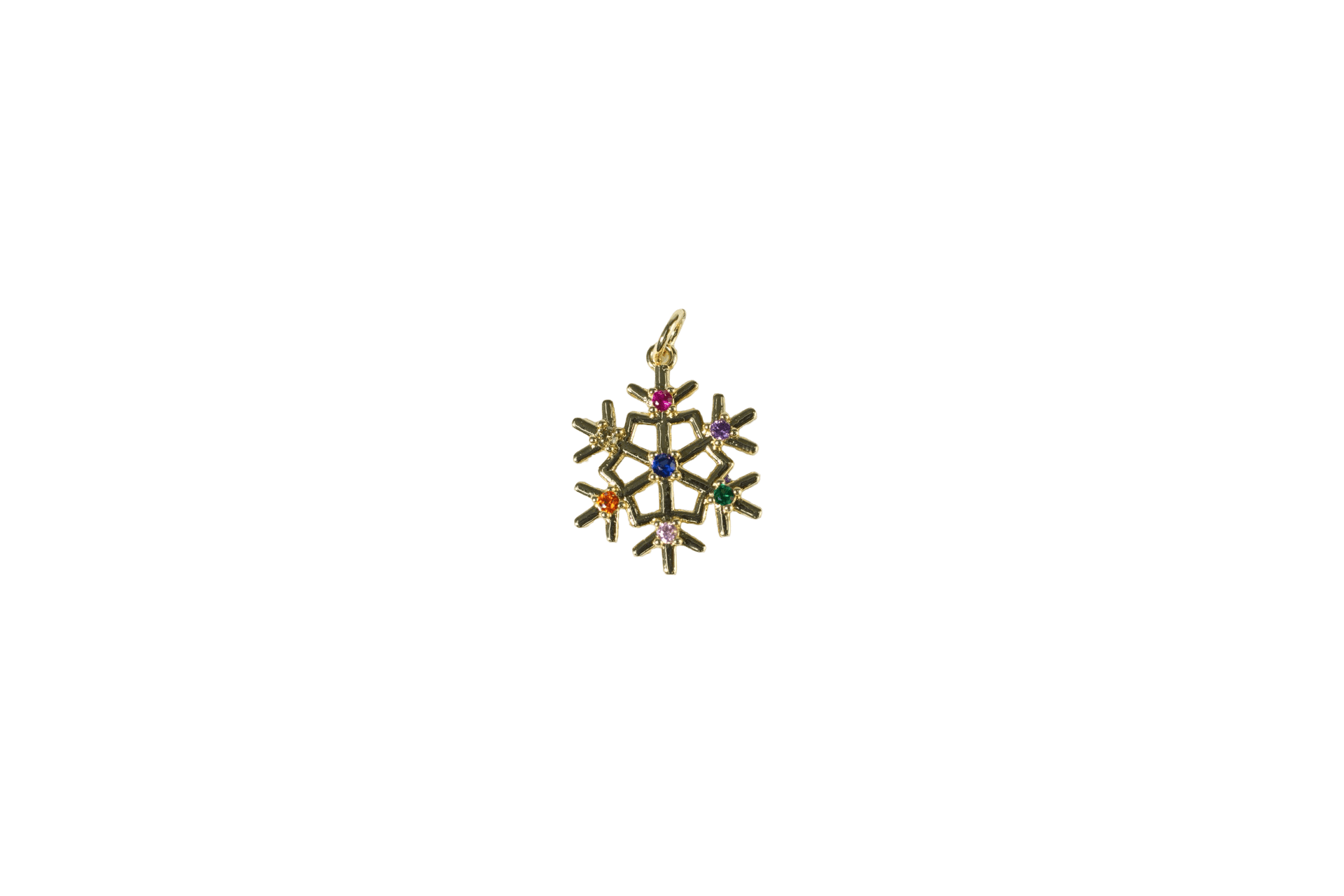 Colorful Snowflake Charm