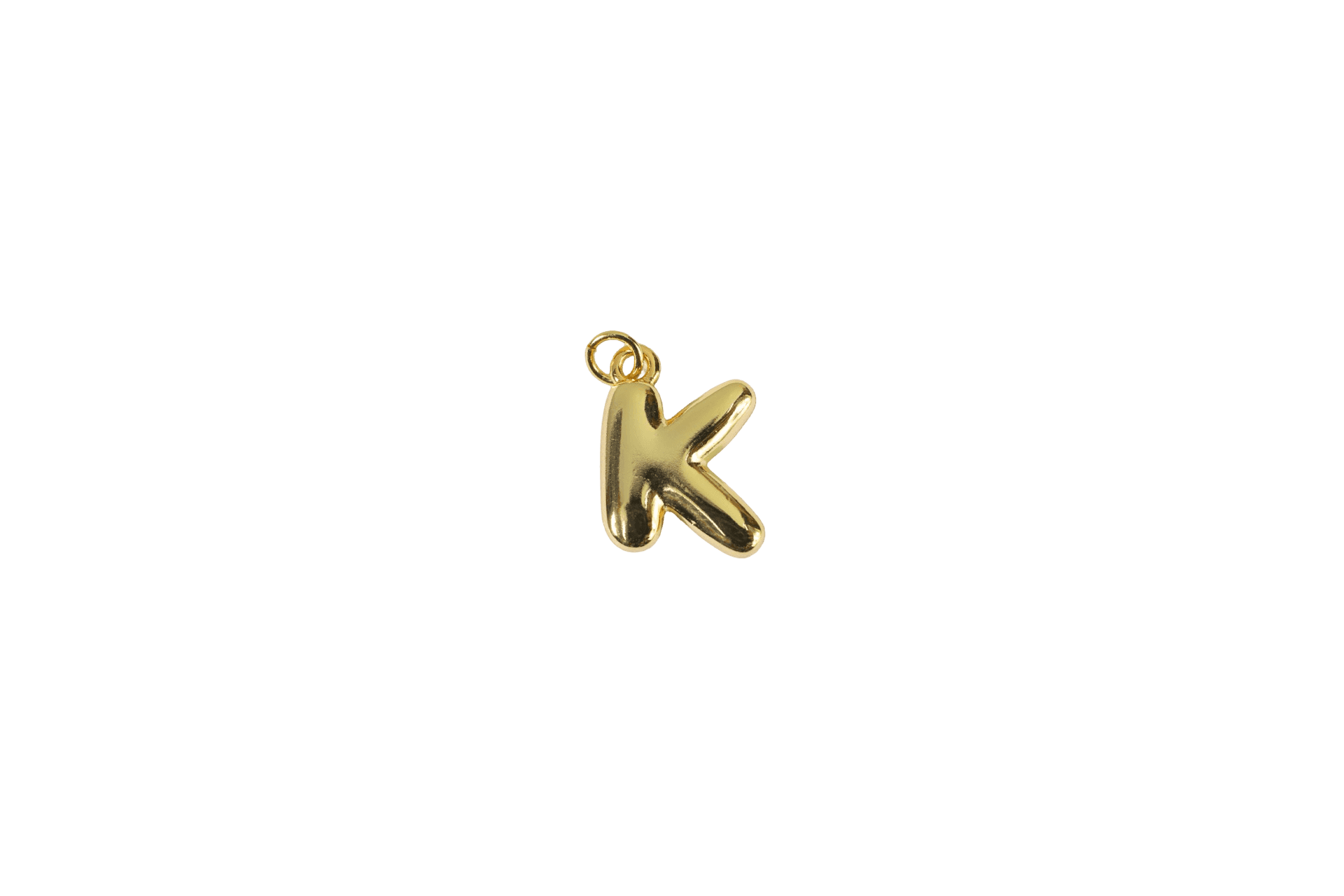 Gold Letter K Charm